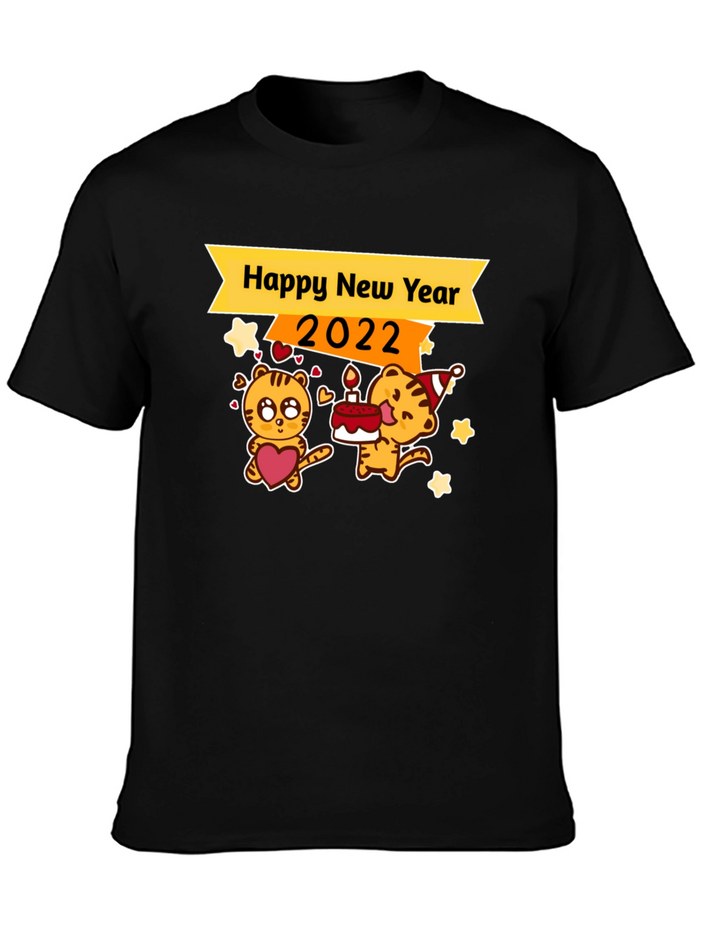 Happy New Year 2022 Tiger Graphic Tee