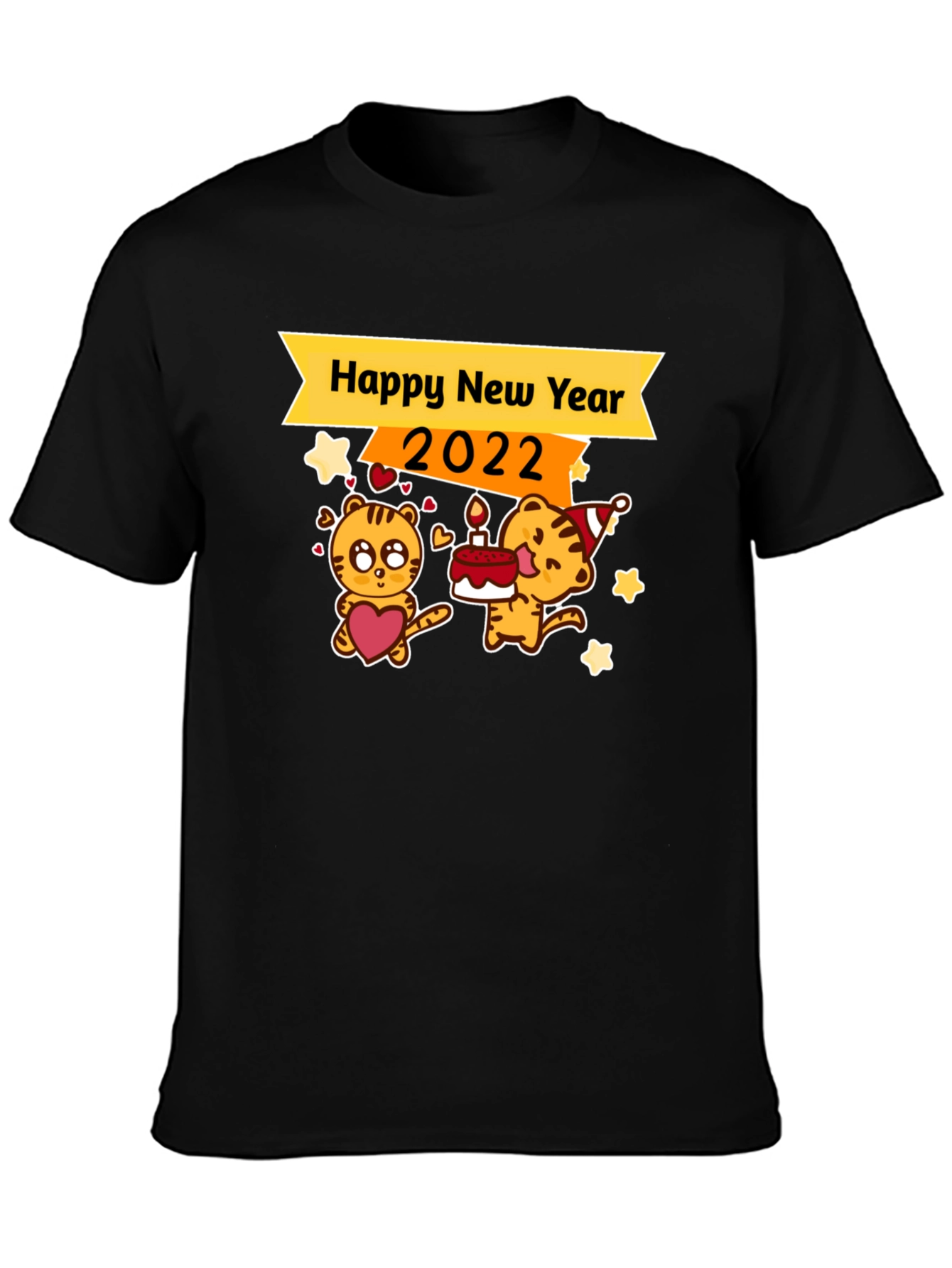 Happy New Year 2022 Tiger Graphic Tee