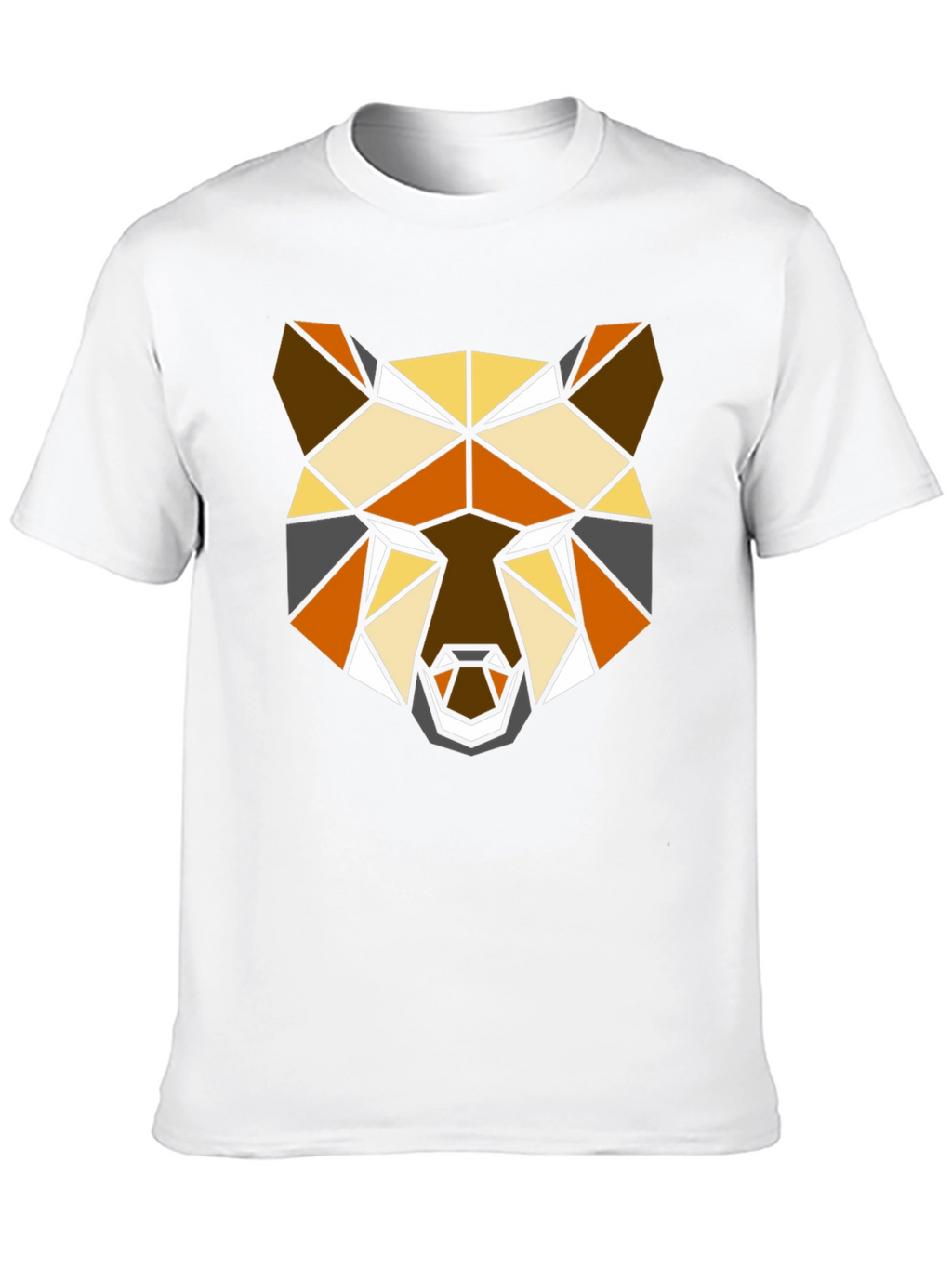 Geometric Bear T-Shirt - Modern Polygon Animal Tee