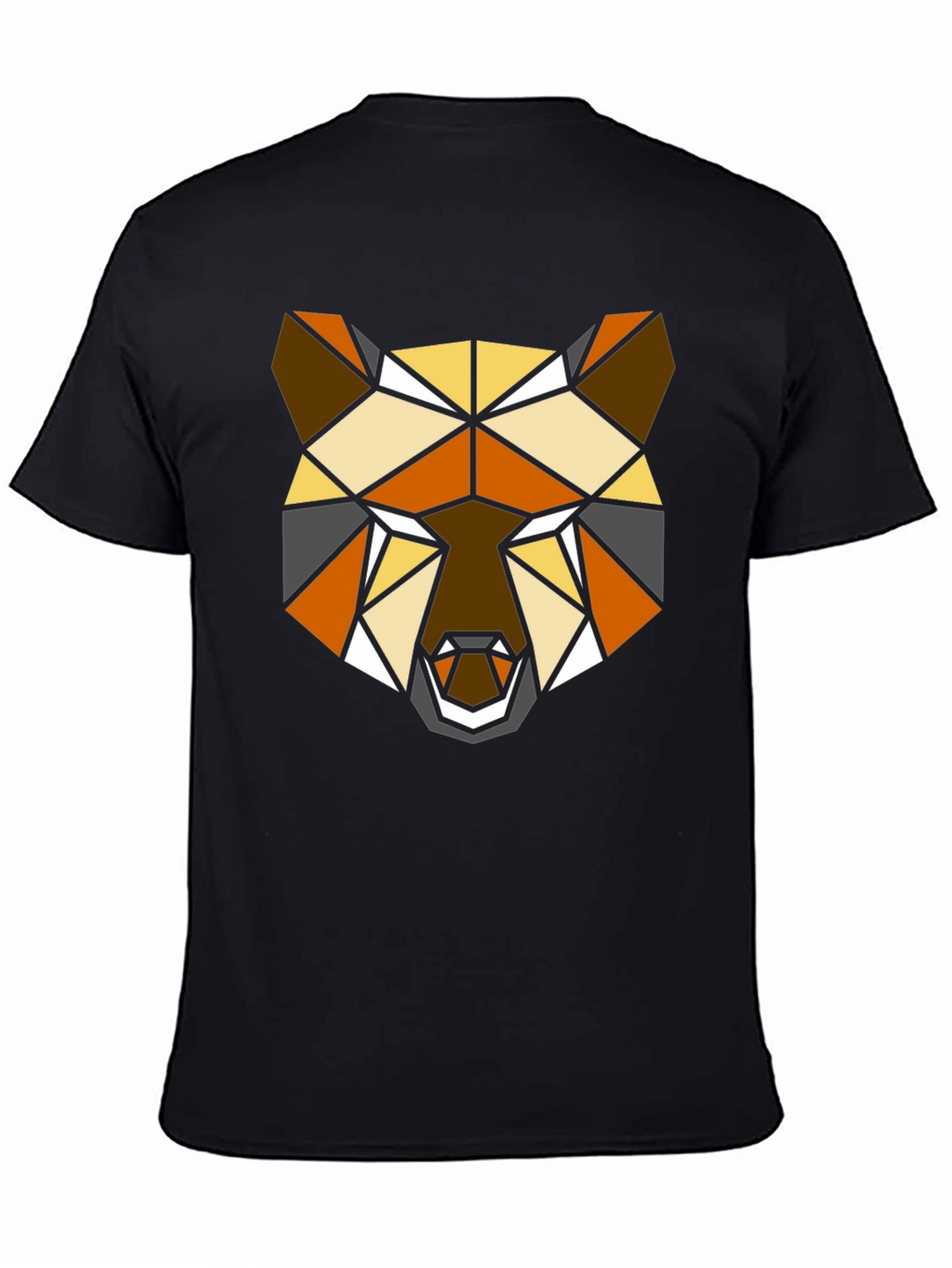 Geometric Bear T-Shirt - Modern Polygon Animal Tee