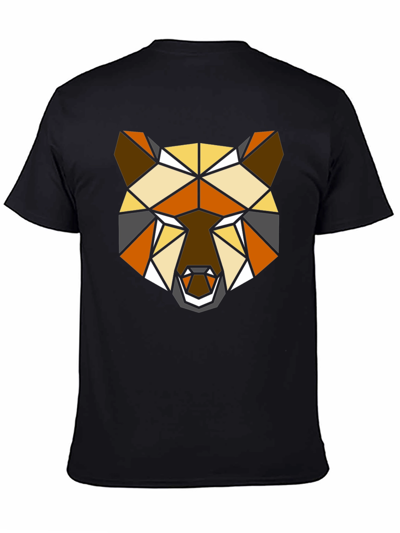 Geometric Bear T-Shirt - Modern Polygon Animal Tee