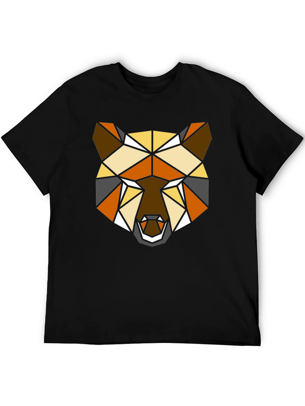 Geometric Bear T-Shirt - Modern Polygon Animal Tee