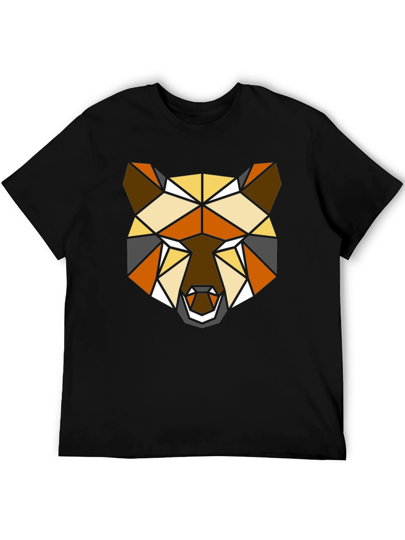 Geometric Bear T-Shirt - Modern Polygon Animal Tee