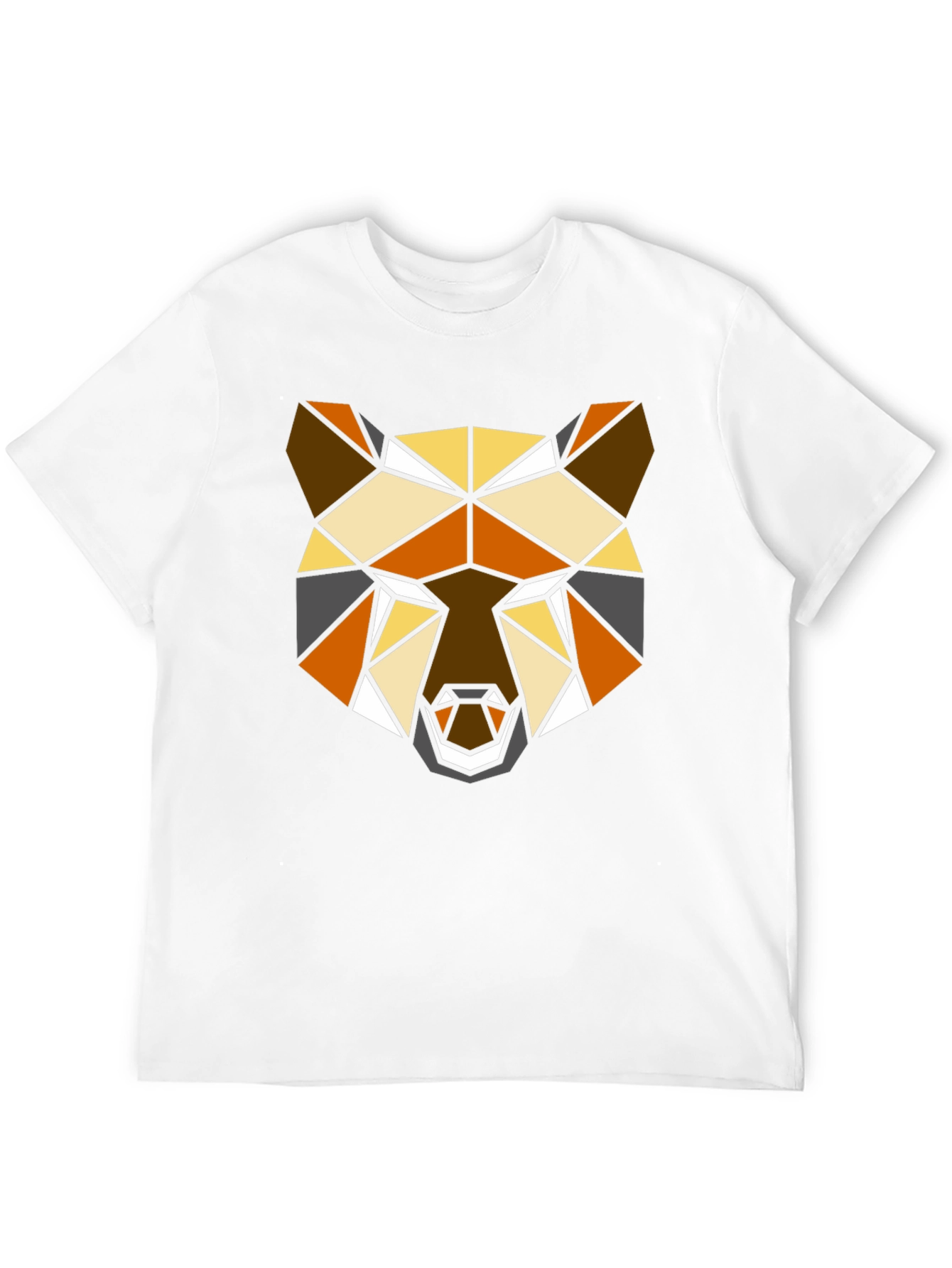 Geometric Bear T-Shirt - Modern Polygon Animal Tee