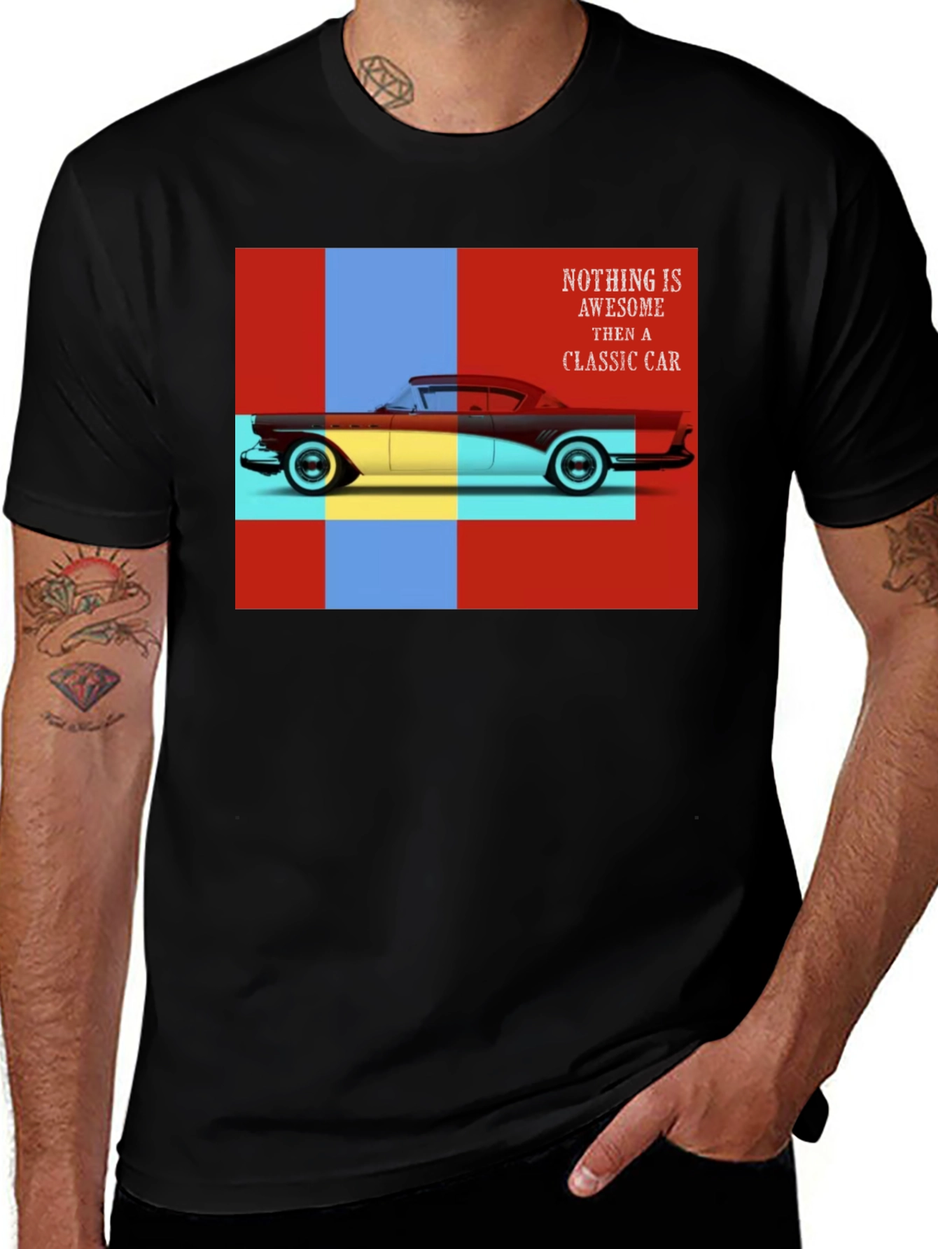 Classic Car Graphic Tee - Retro Automotive Style