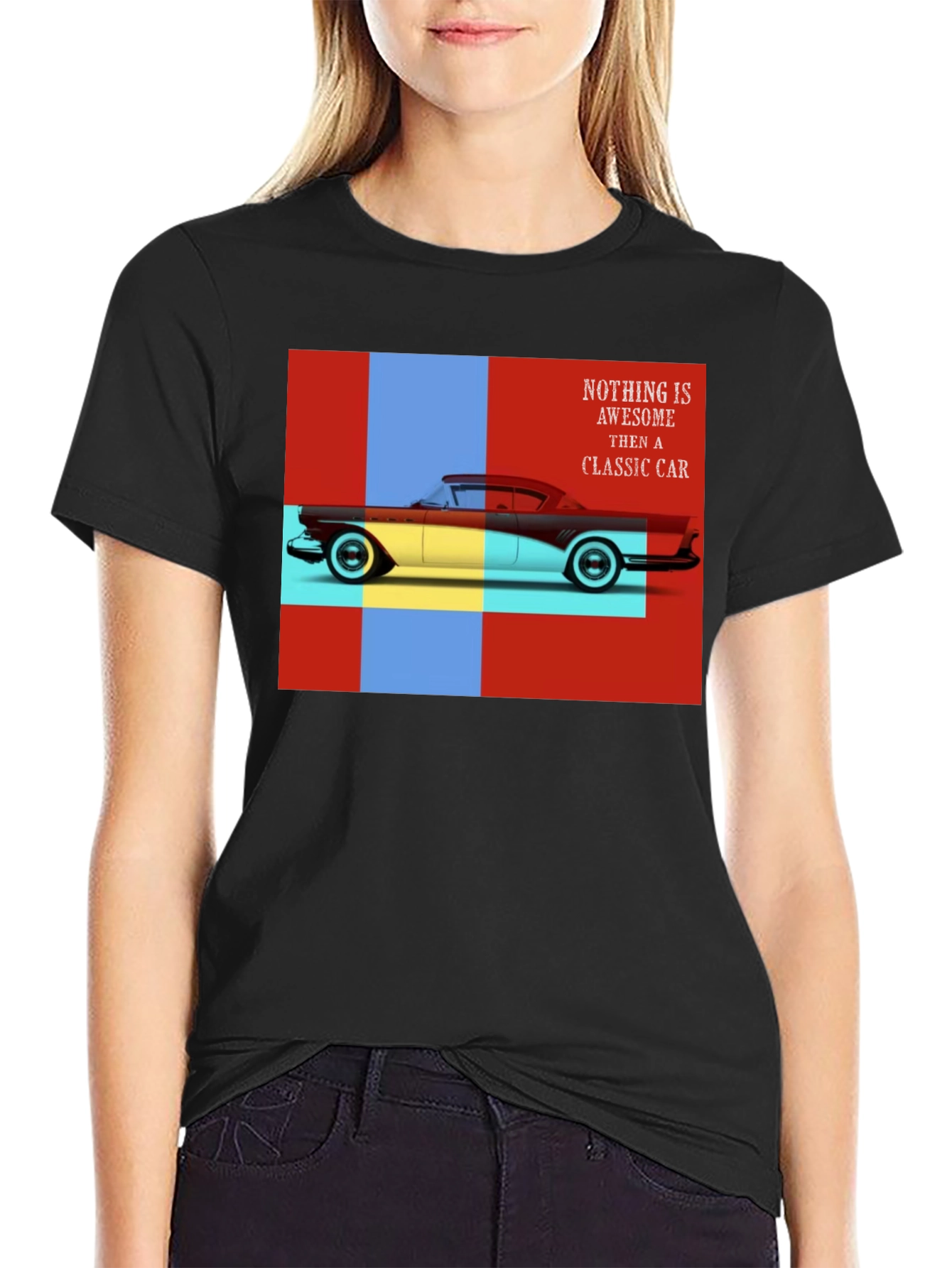 Classic Car Graphic Tee - Retro Automotive Style
