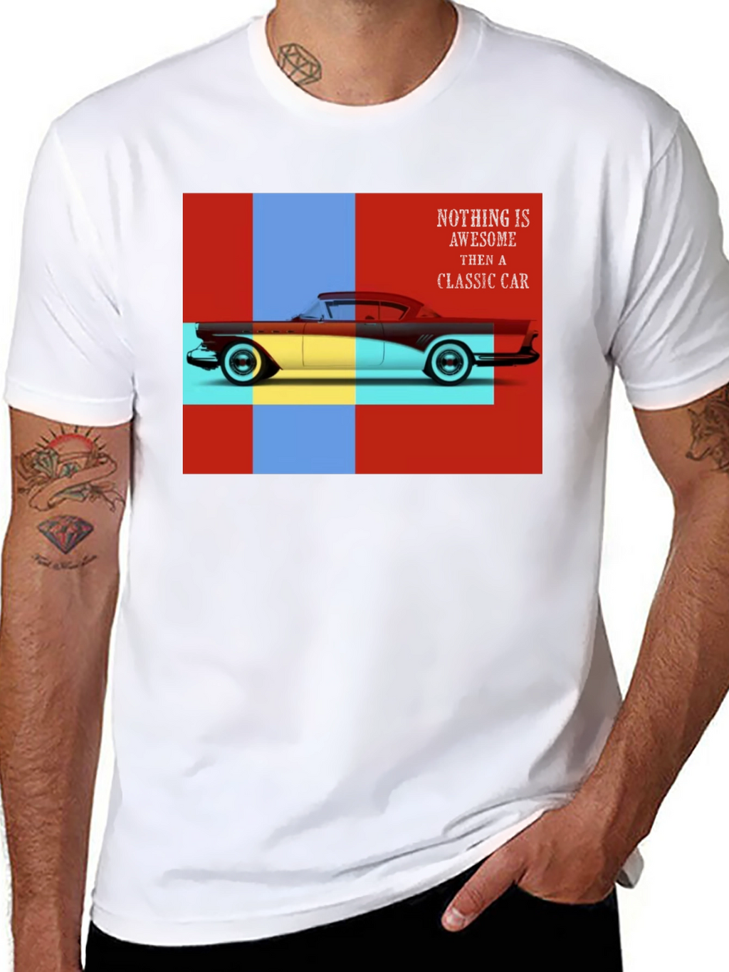 Classic Car Graphic Tee - Retro Automotive Style
