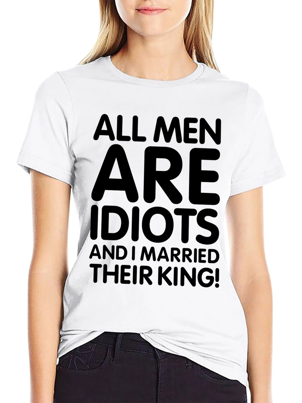 All Men are Idiots T-Shirt Funny Slogan Tee