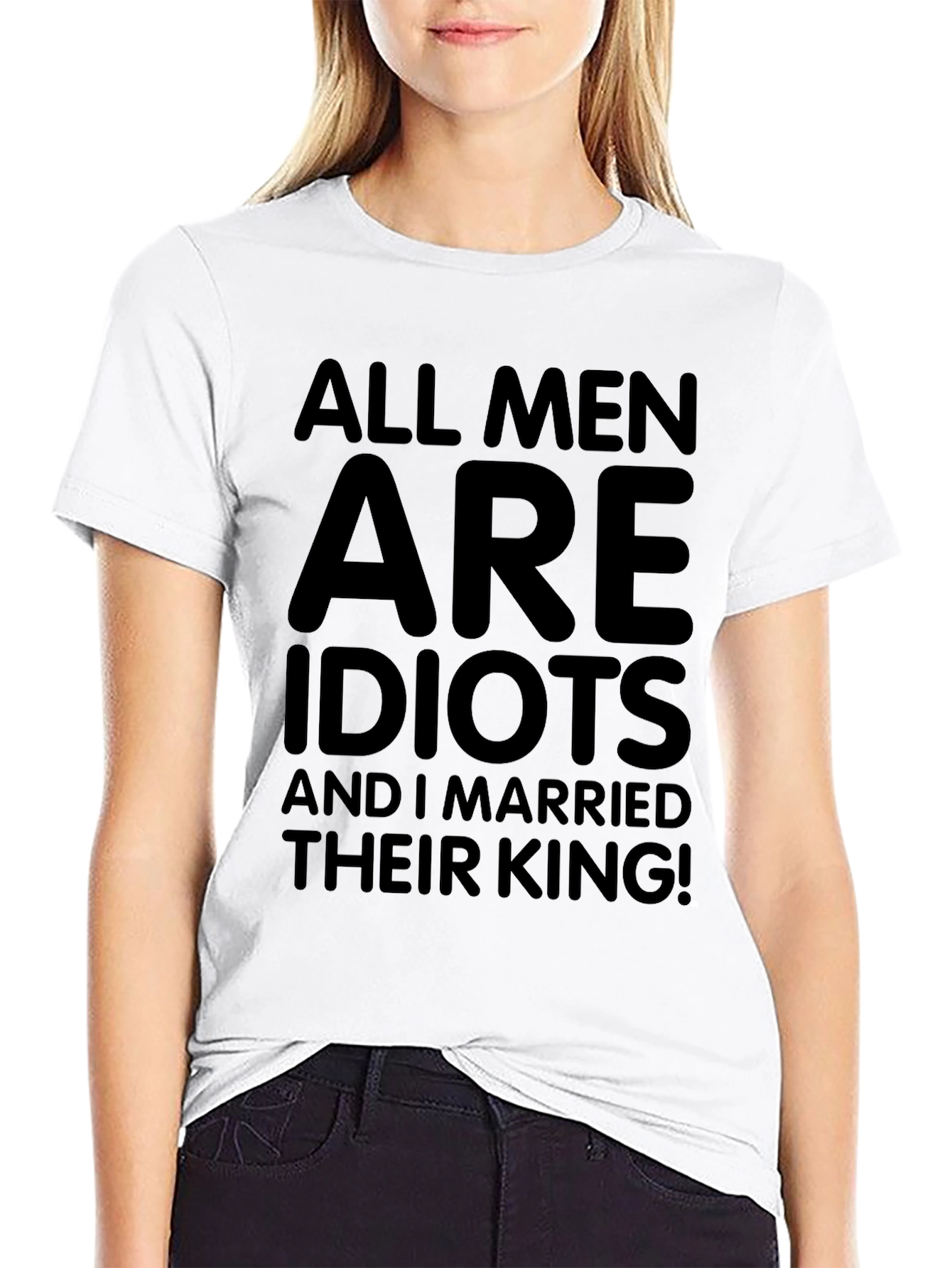 All Men are Idiots T-Shirt Funny Slogan Tee