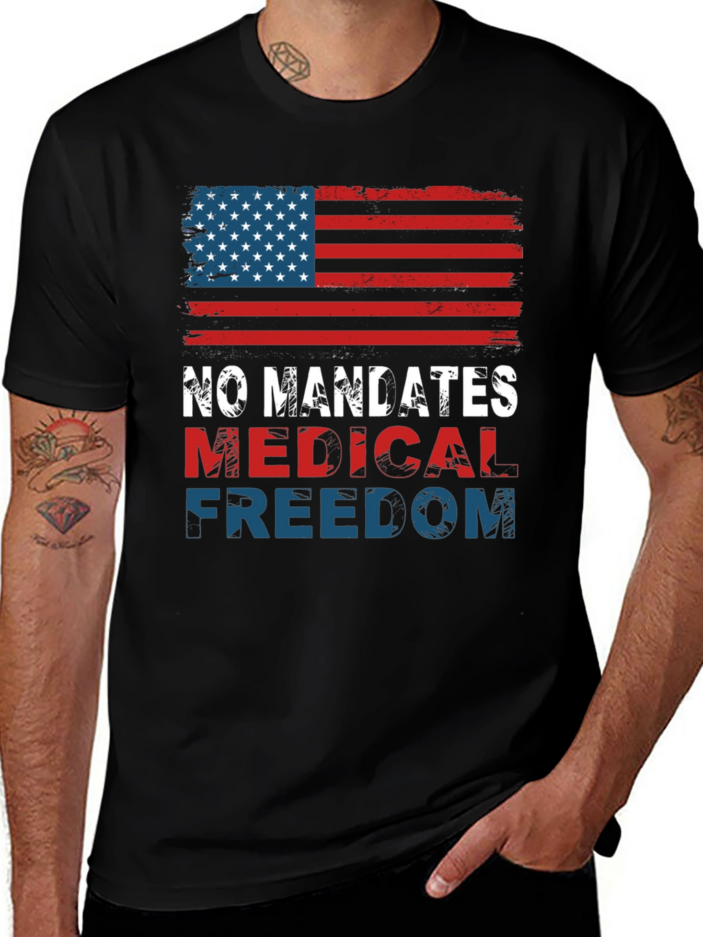 Medical Freedom Flag T-Shirt