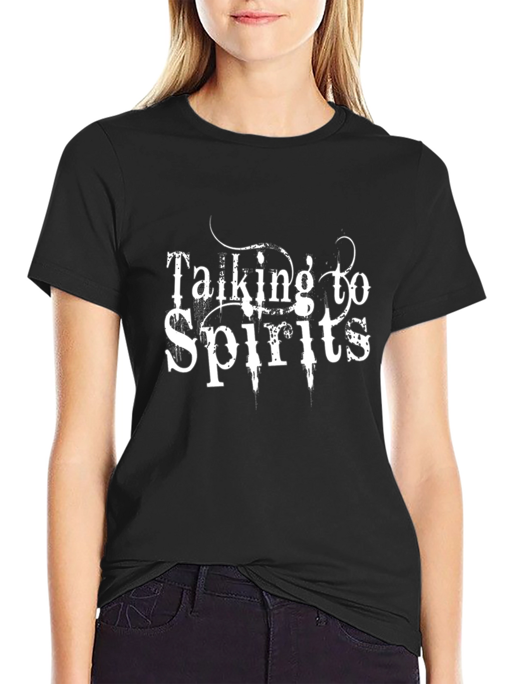 Talking To Spirits Black T-Shirt