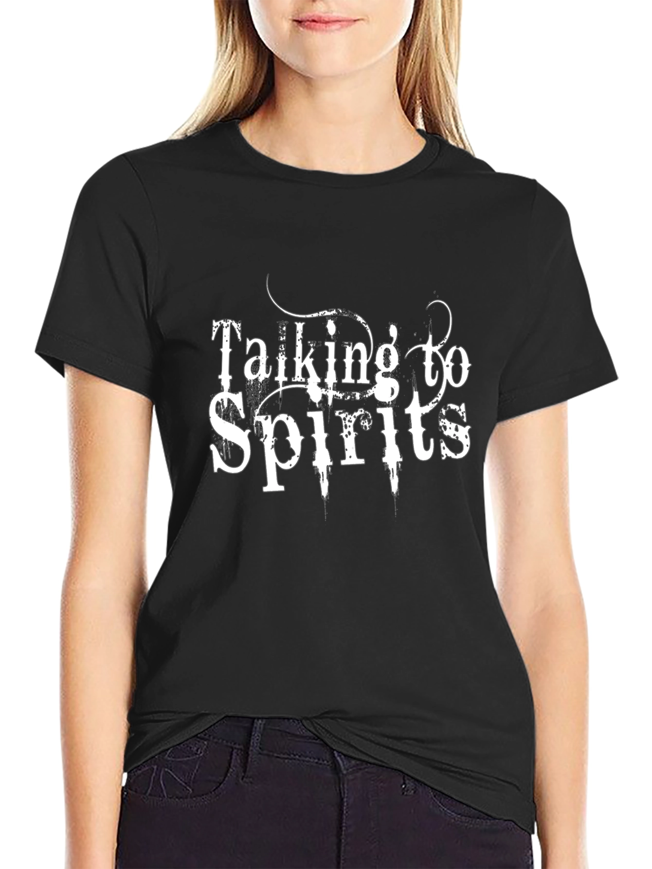 Talking To Spirits Black T-Shirt