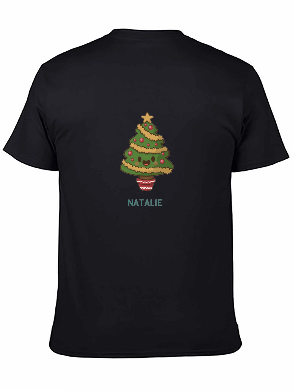 Festive Personalized Christmas Tree T-Shirt