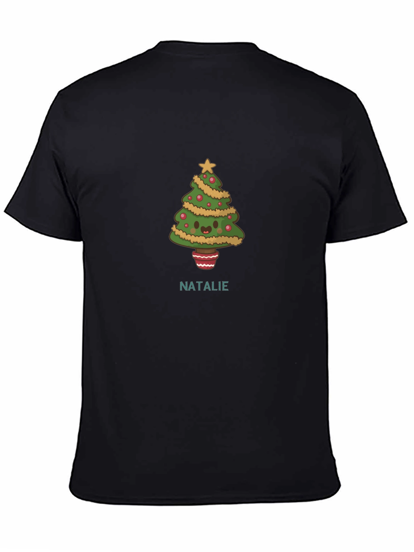 Festive Personalized Christmas Tree T-Shirt