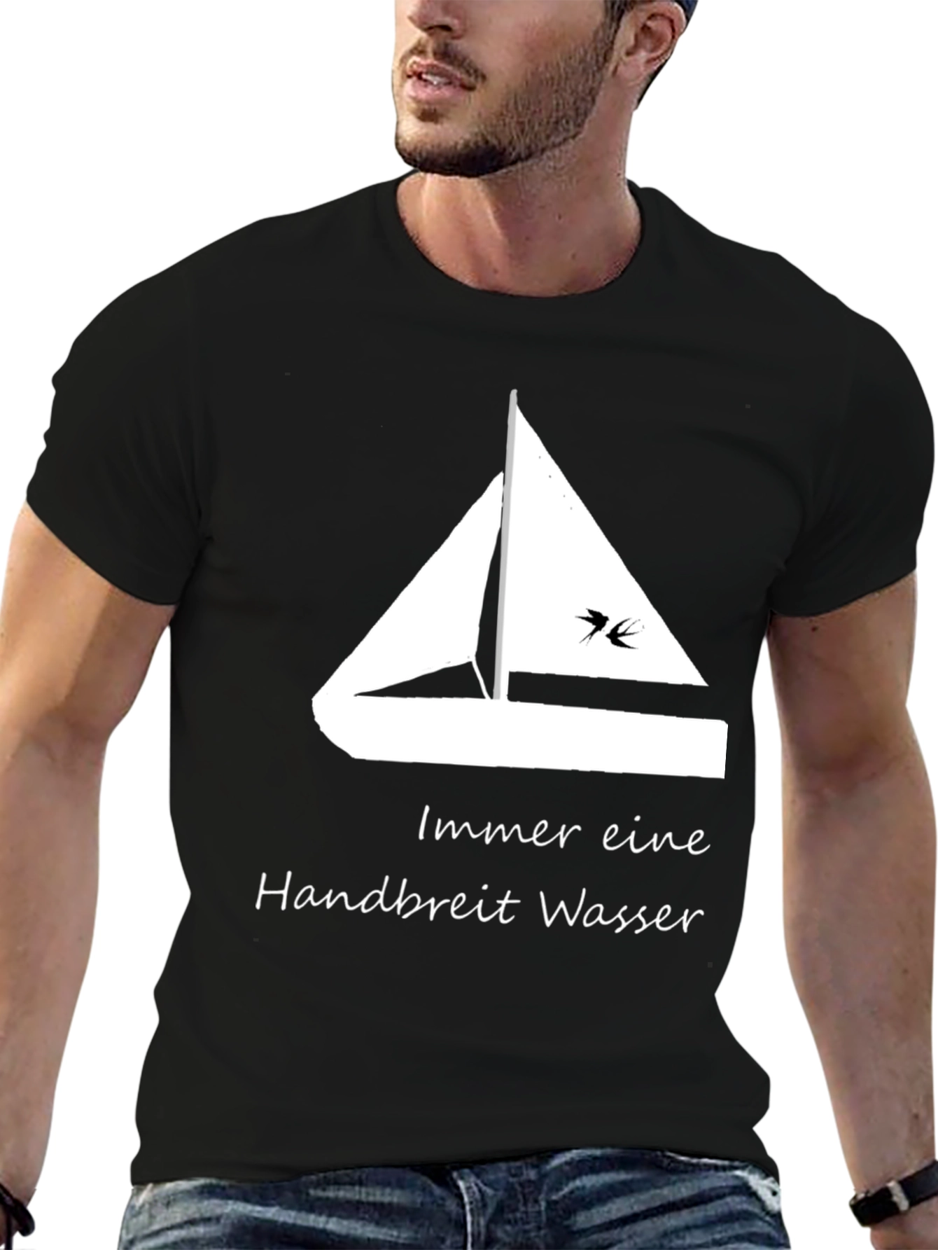 Sailboat T-Shirt - Always a Handbreadth of Water!