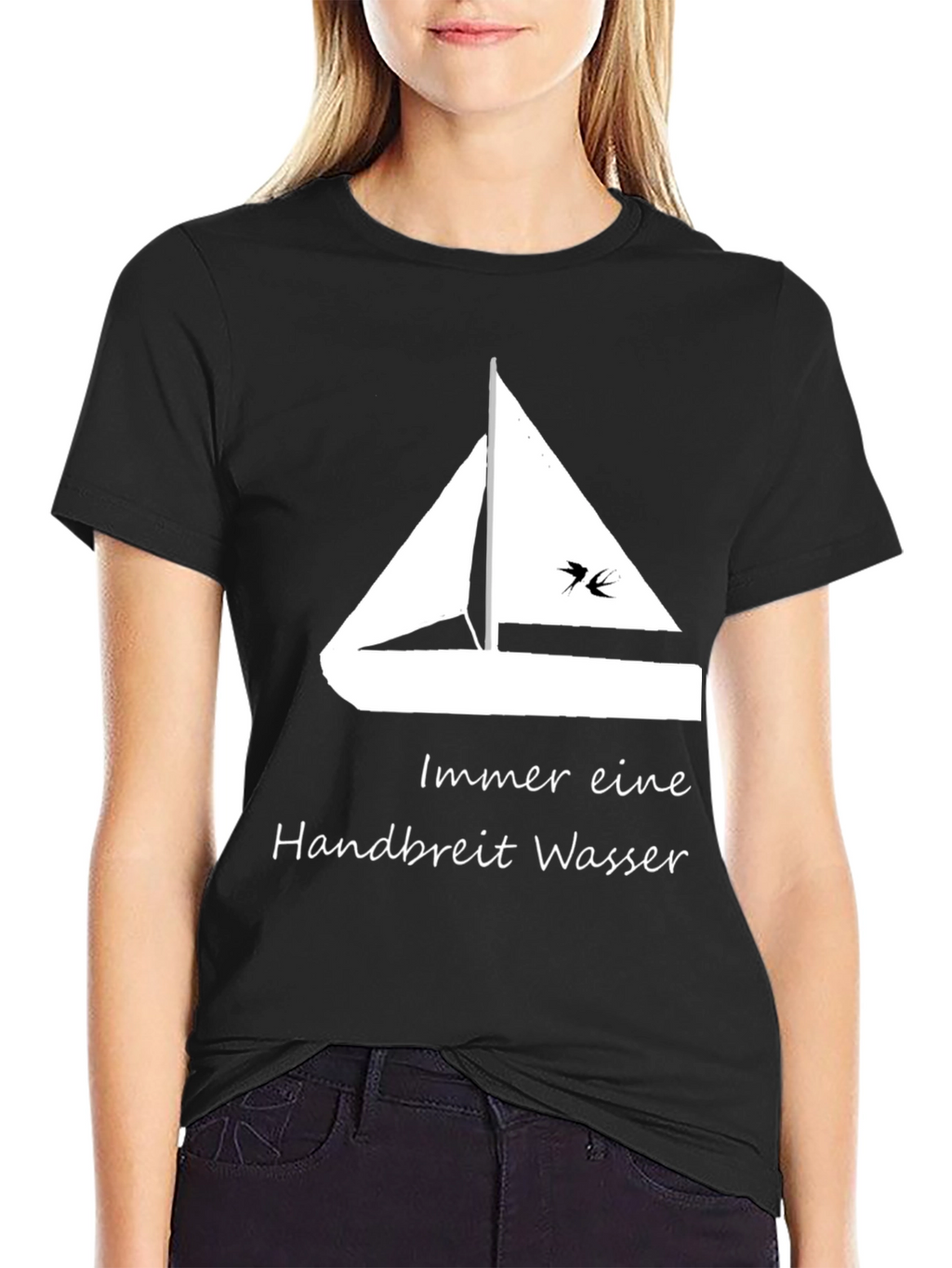 Sailboat T-Shirt - Always a Handbreadth of Water!