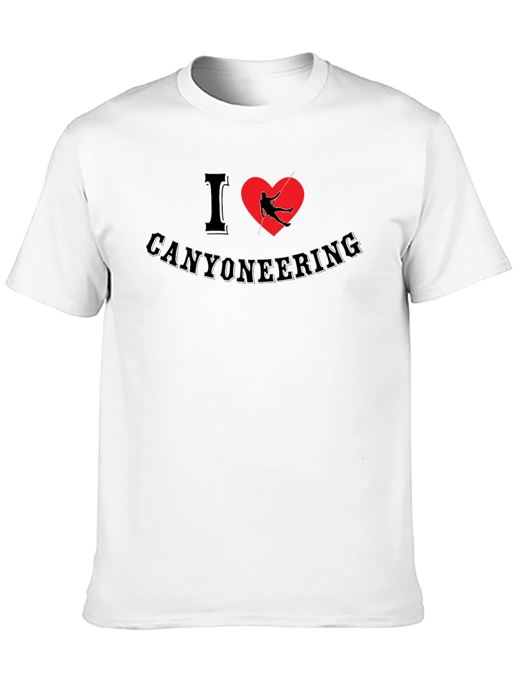 I Heart Canyoneering Black T-Shirt