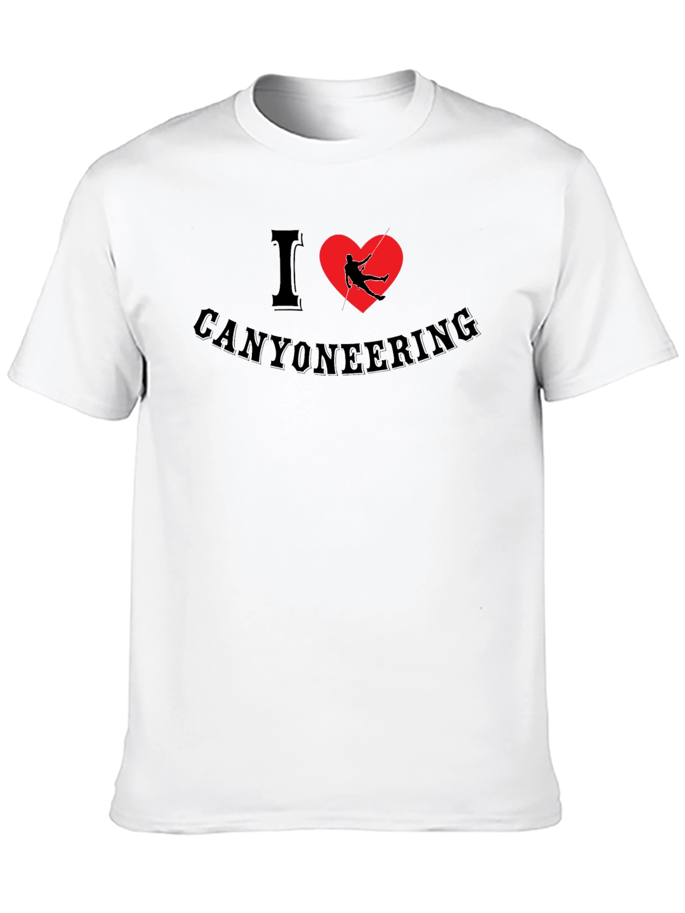 I Heart Canyoneering Black T-Shirt