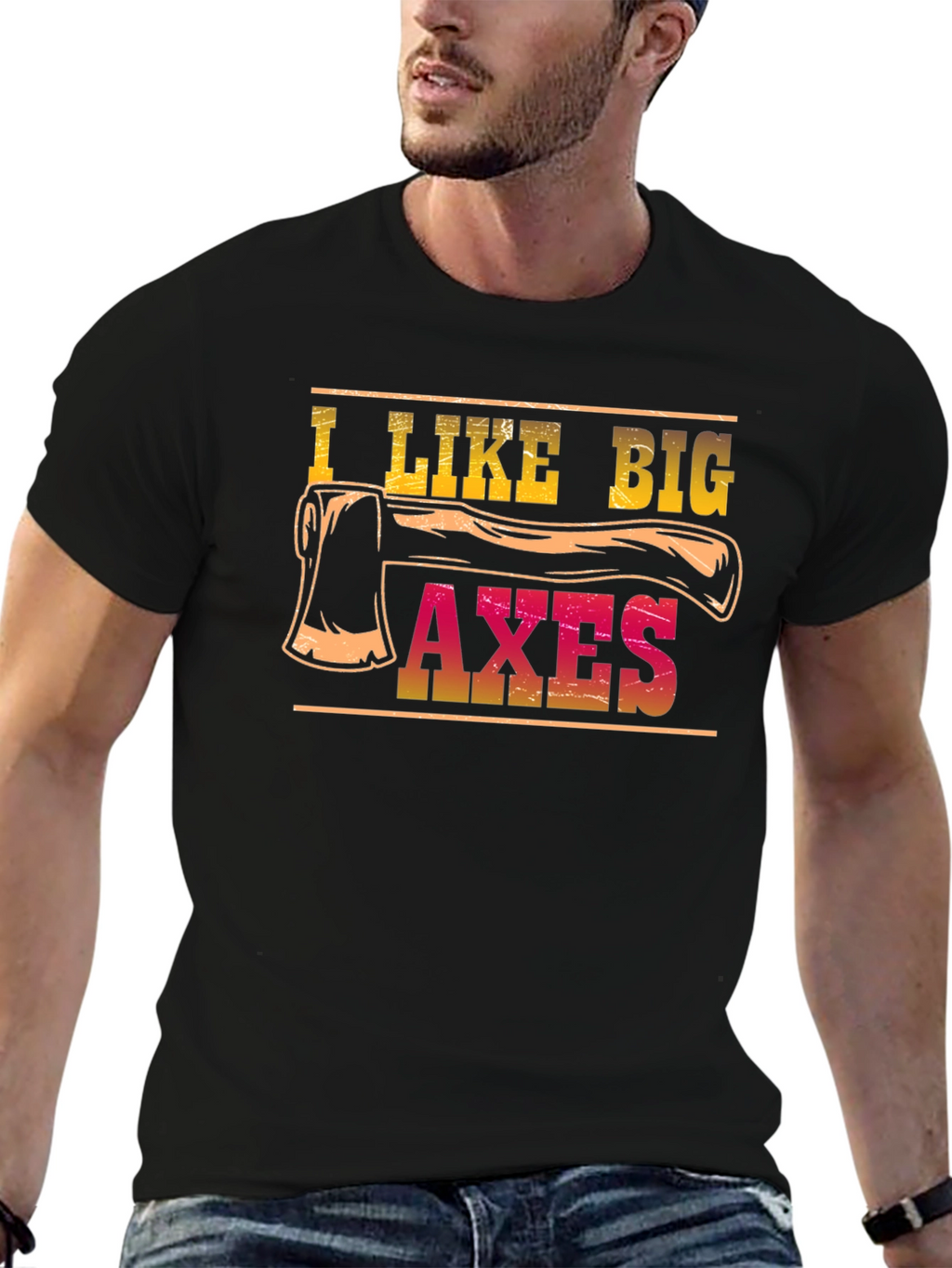 I Like Big Axes T-Shirt - Funny Lumberjack Tee