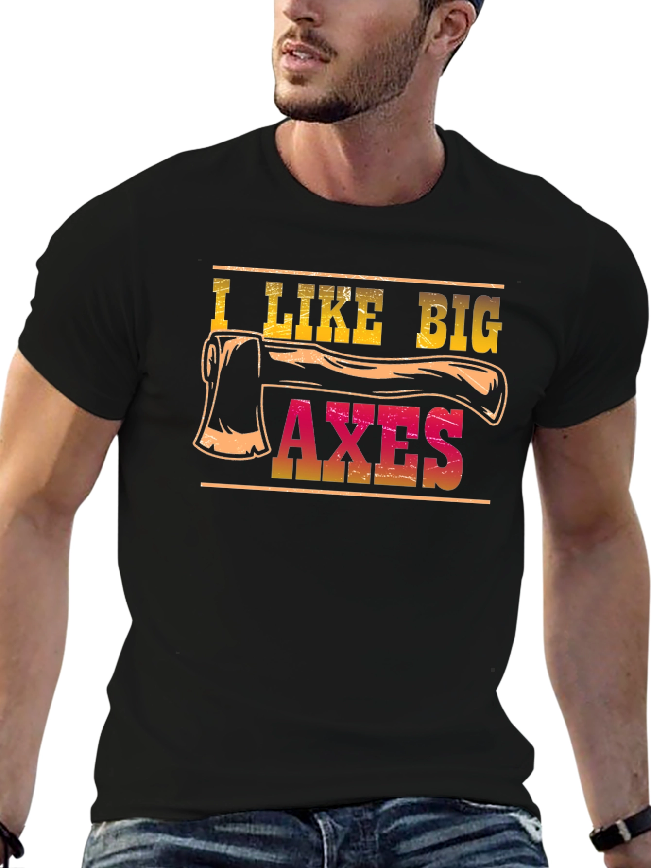 I Like Big Axes T-Shirt - Funny Lumberjack Tee