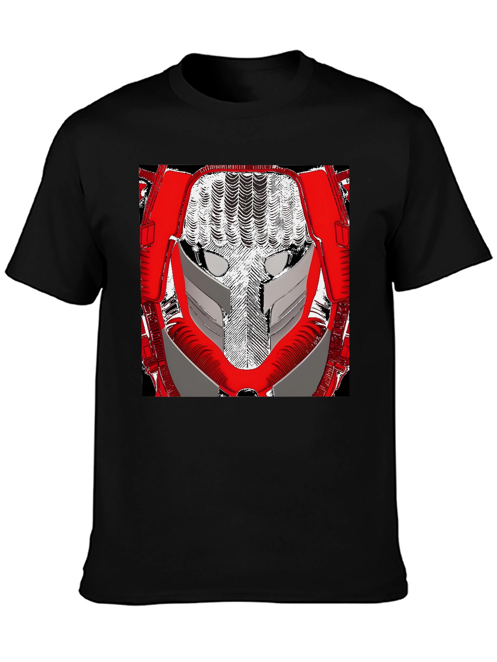 Sci-Fi Robot Face Graphic Tee