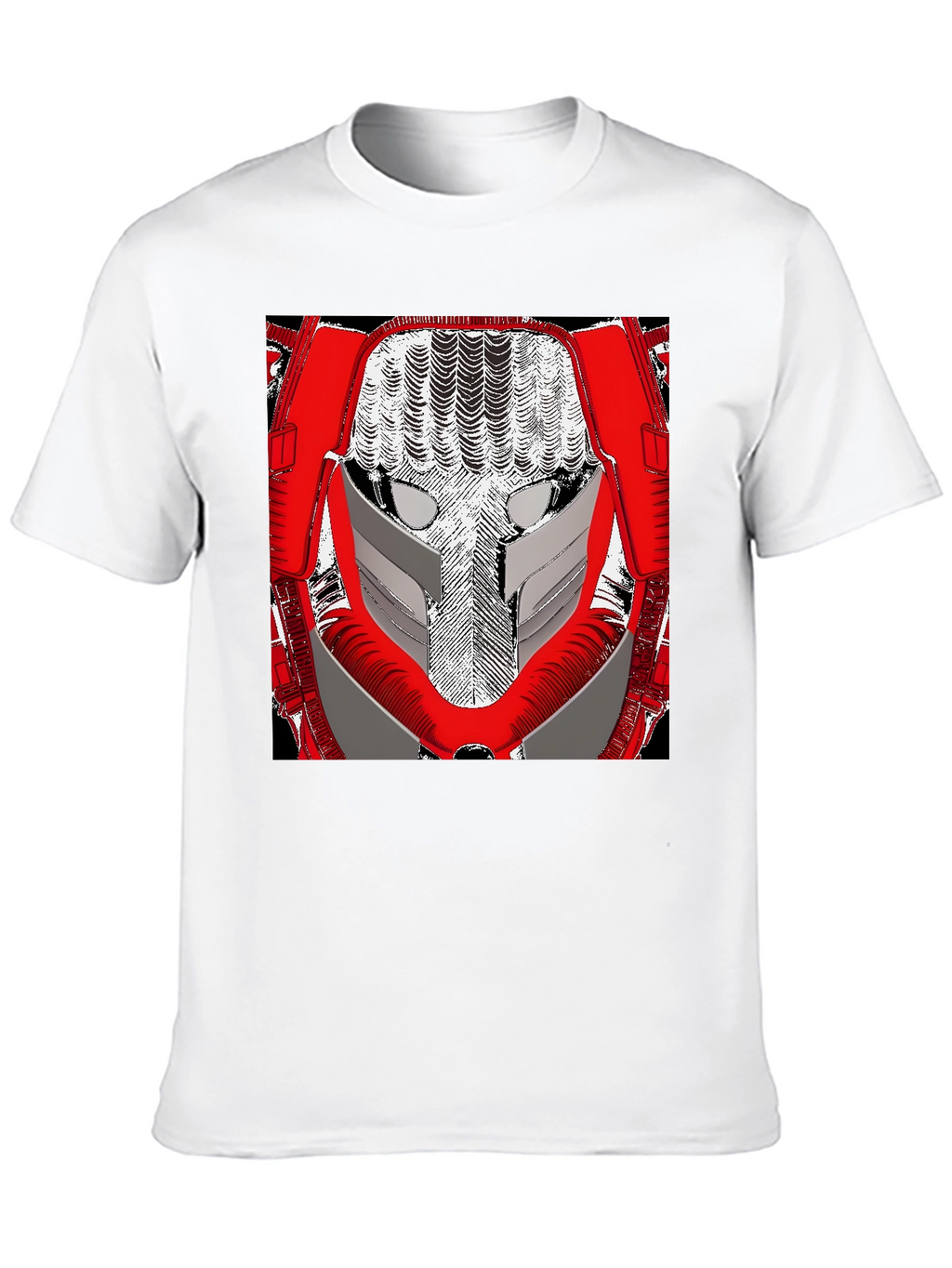 Sci-Fi Robot Face Graphic Tee