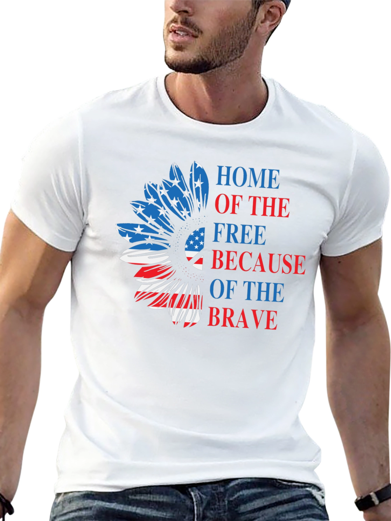 Patriotic Sunflower Graphic Tee