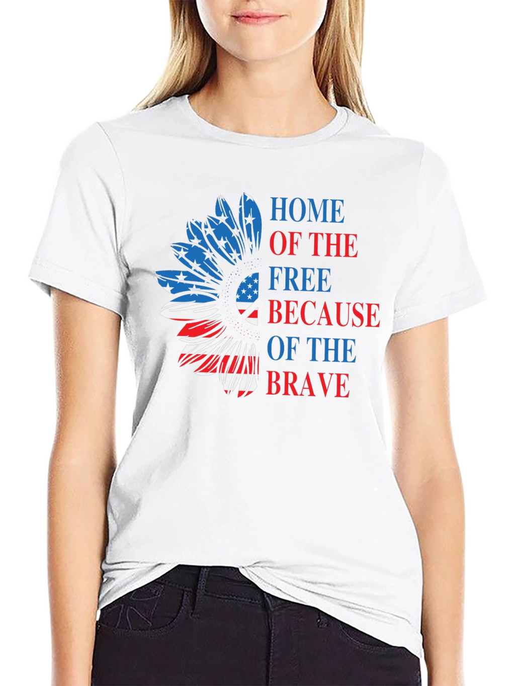 Patriotic Sunflower Graphic Tee
