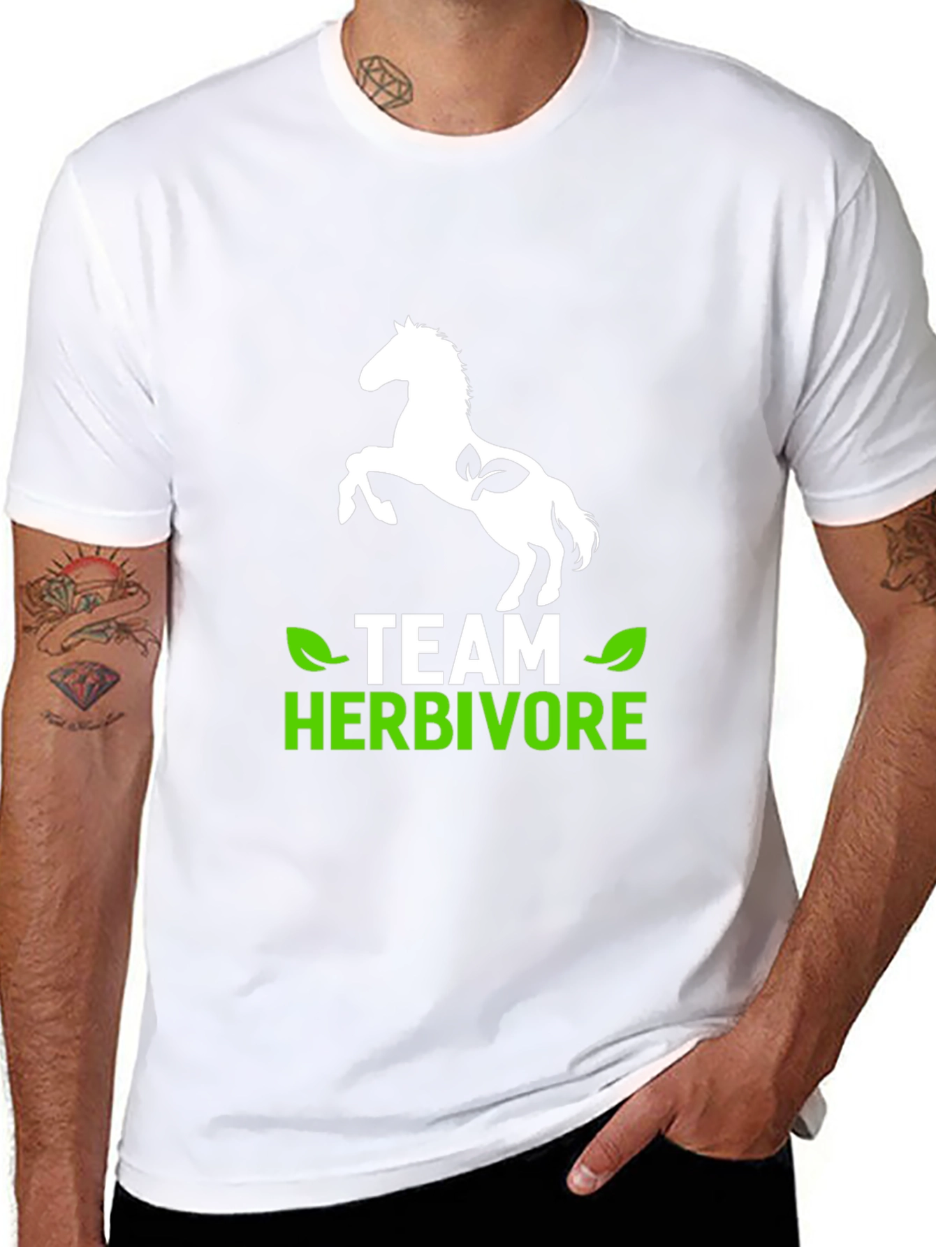 Team Herbivore T-Shirt - Vegetarian Horse