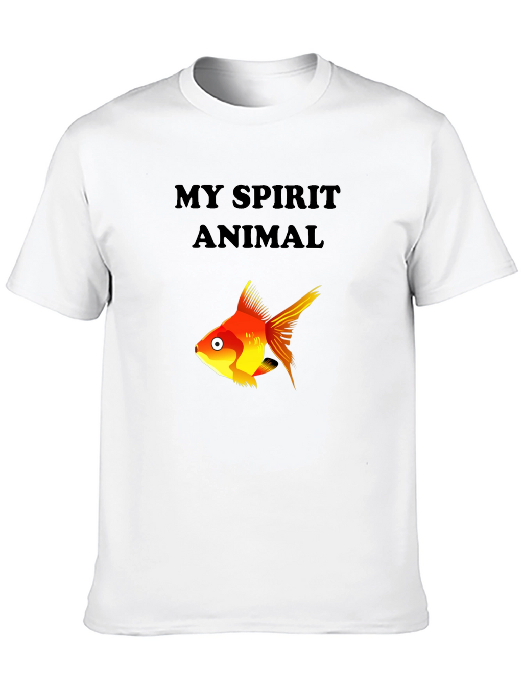 My Spirit Animal Fish Graphic Tee - Black
