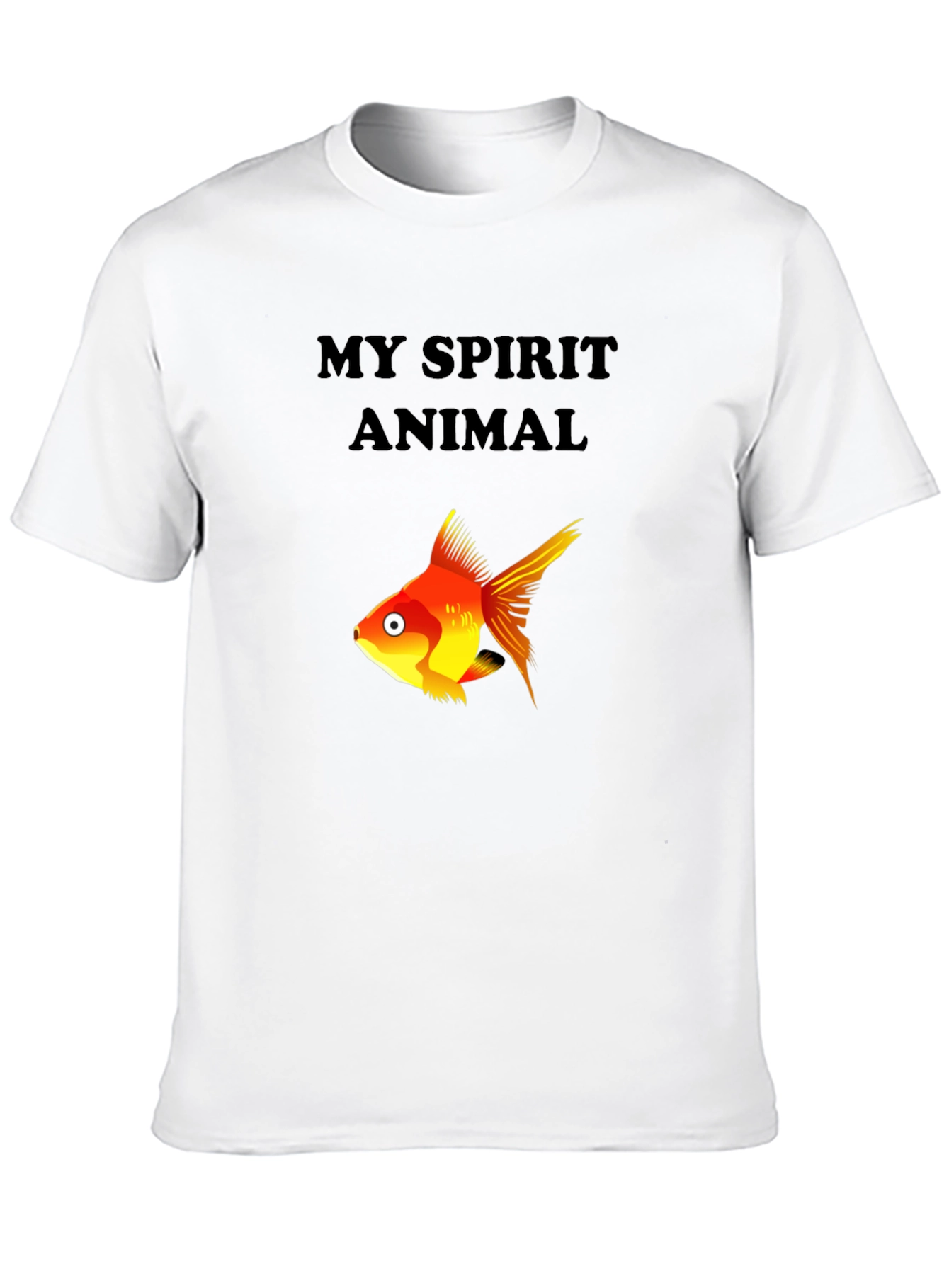 My Spirit Animal Fish Graphic Tee - Black