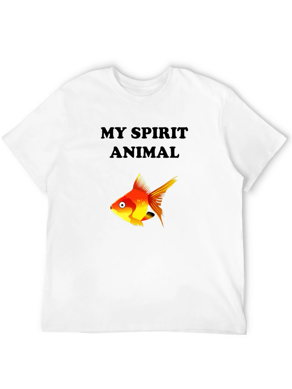 My Spirit Animal Fish Graphic Tee - Black