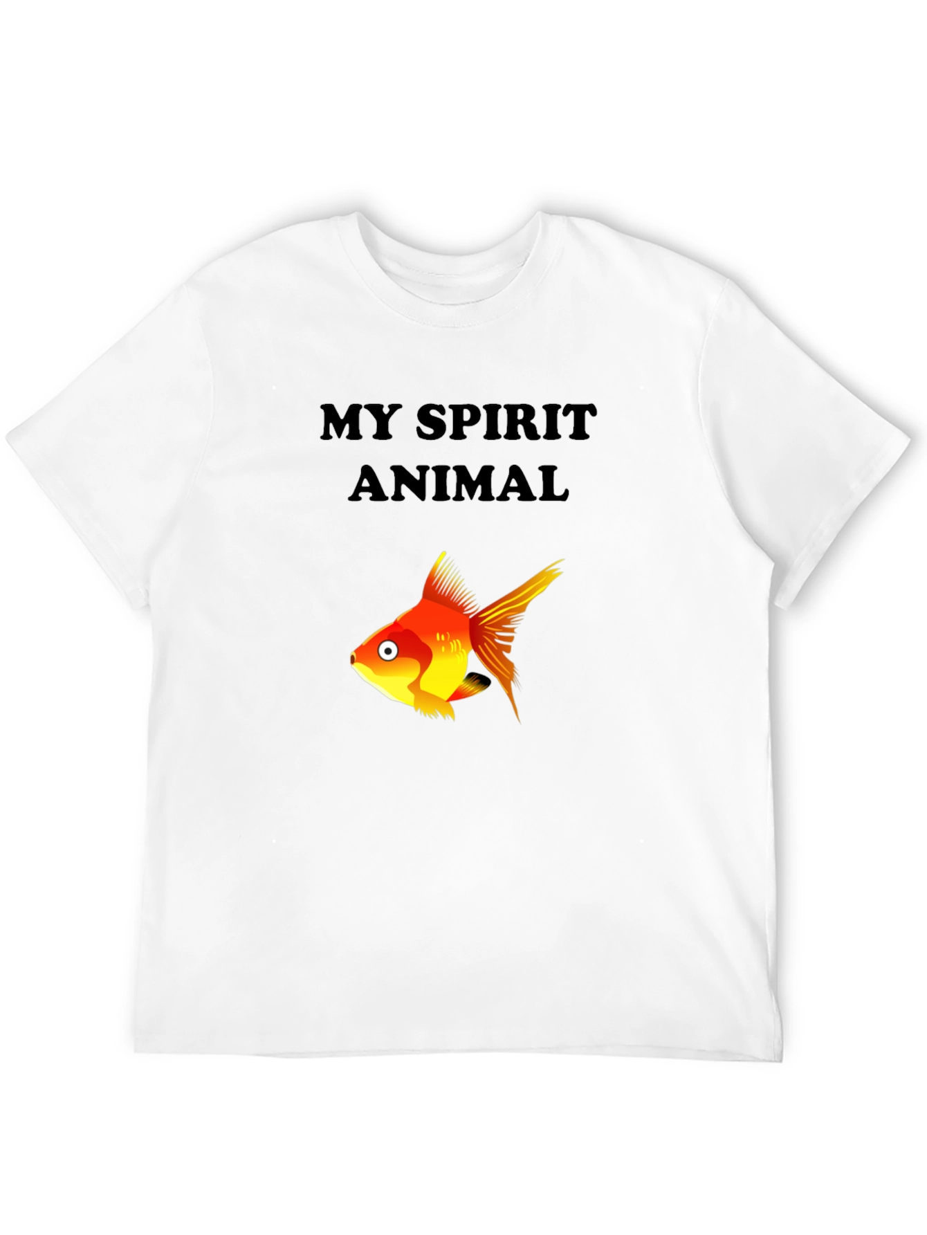 My Spirit Animal Fish Graphic Tee - Black