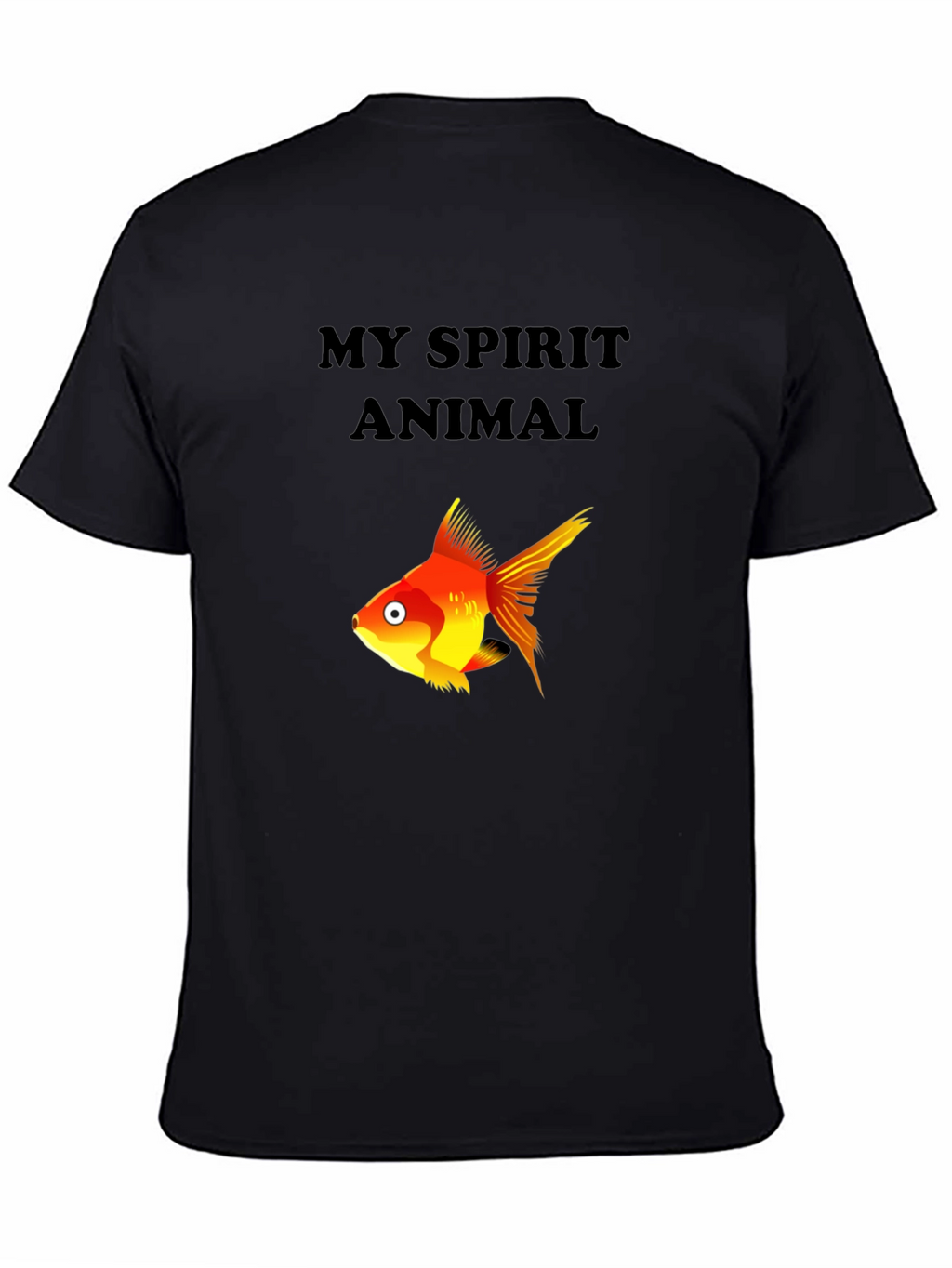My Spirit Animal Fish Graphic Tee - Black