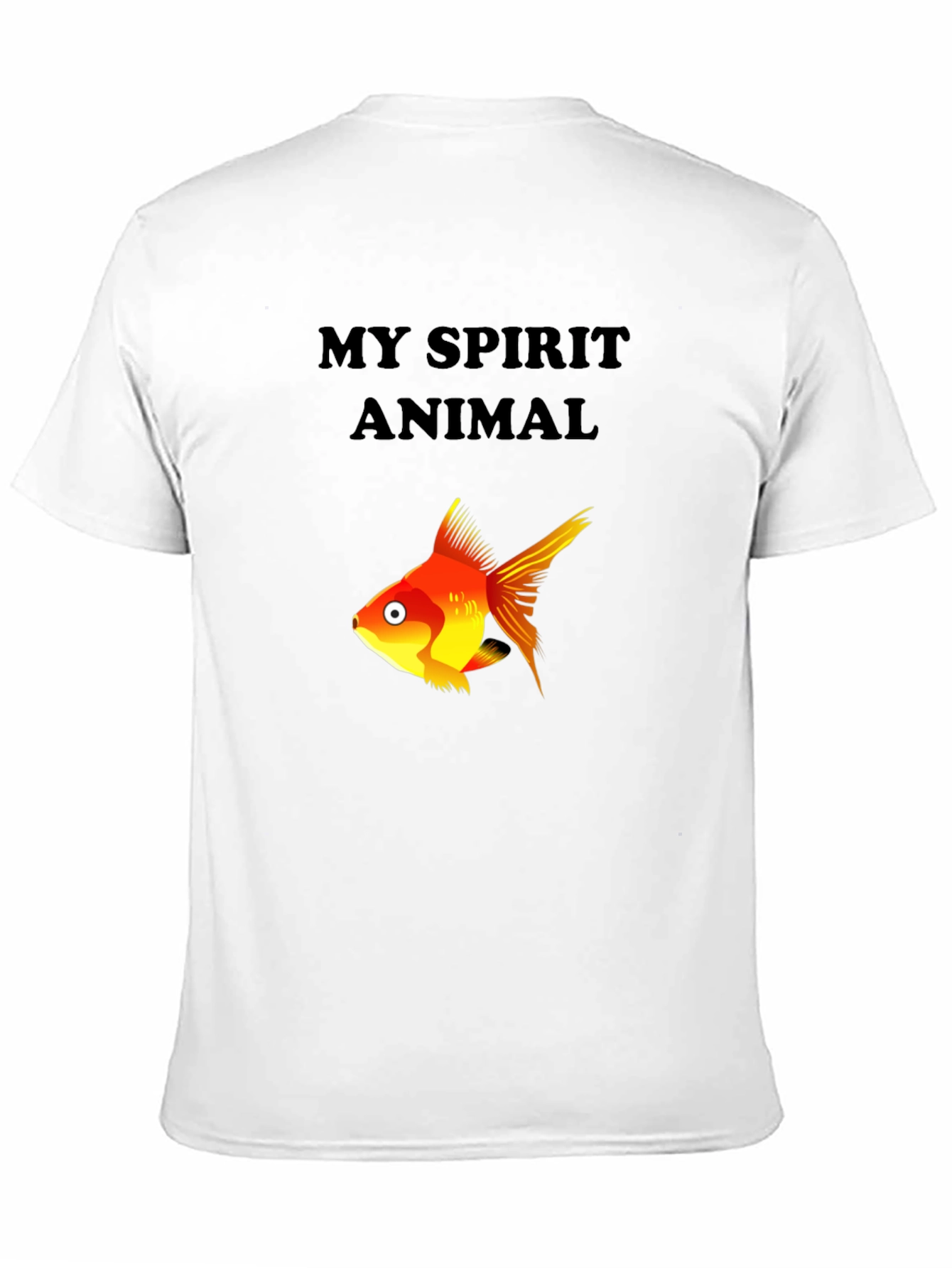 My Spirit Animal Fish Graphic Tee - Black