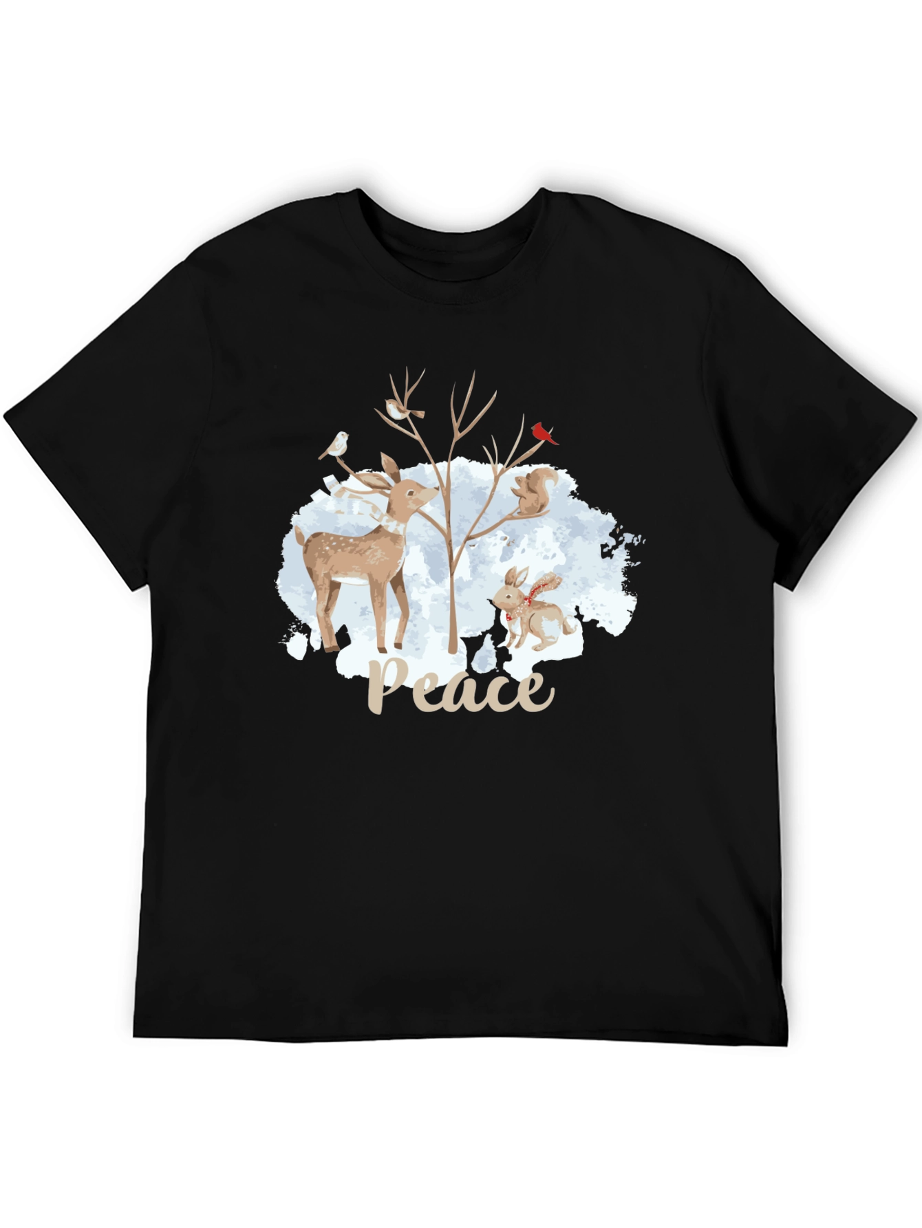 Peace Winter Animals T-Shirt