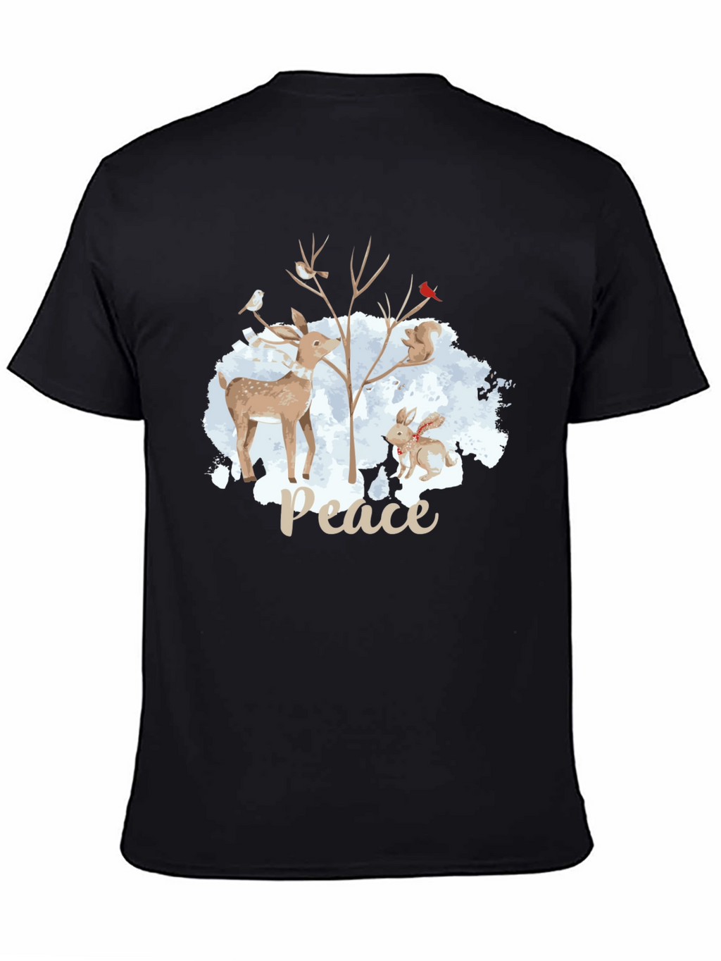 Peace Winter Animals T-Shirt