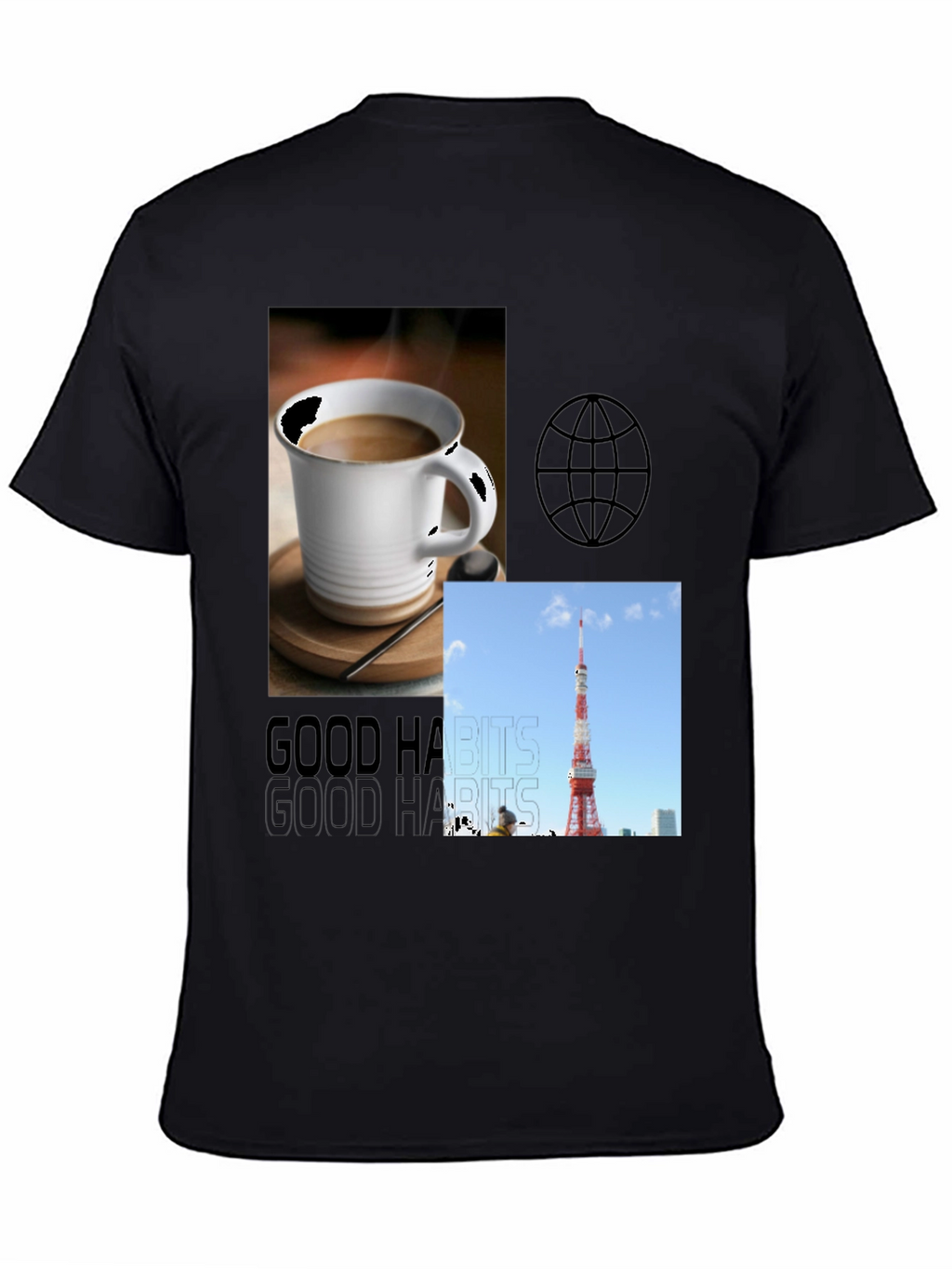 Good Habits Graphic Tee - Mens Black T-Shirt