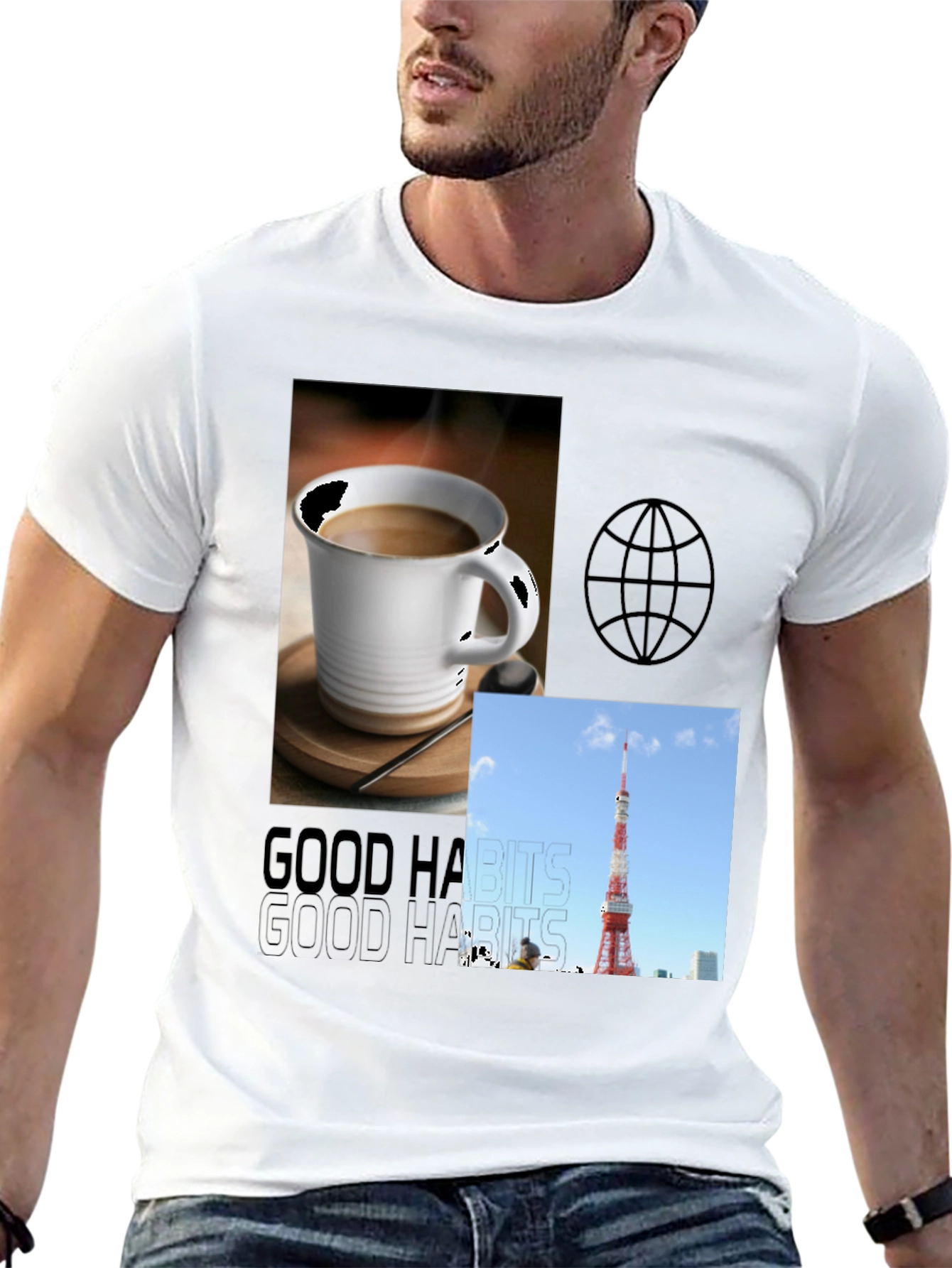 Good Habits Graphic Tee - Mens Black T-Shirt