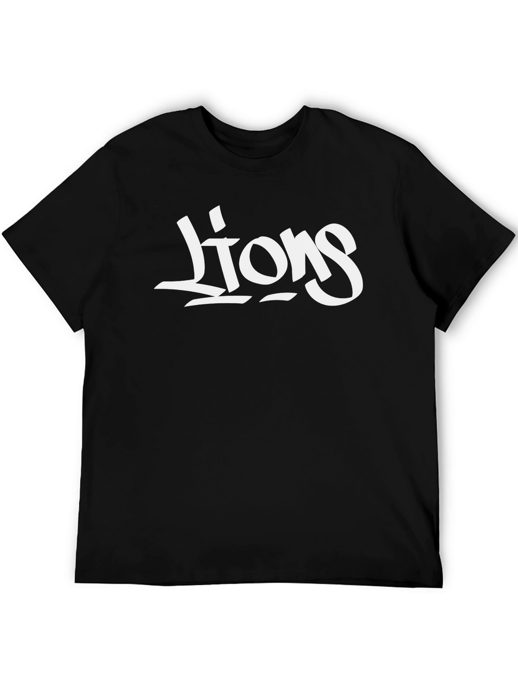 Lions Graphic Black T-Shirt