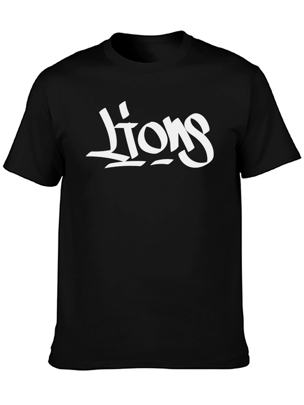 Lions Graphic Black T-Shirt