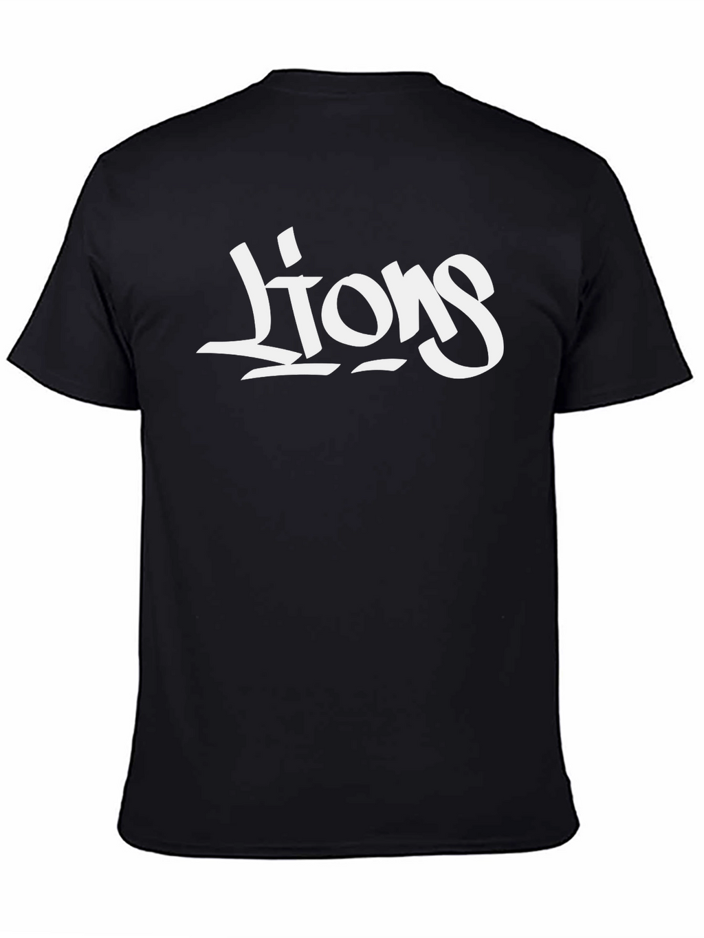 Lions Graphic Black T-Shirt