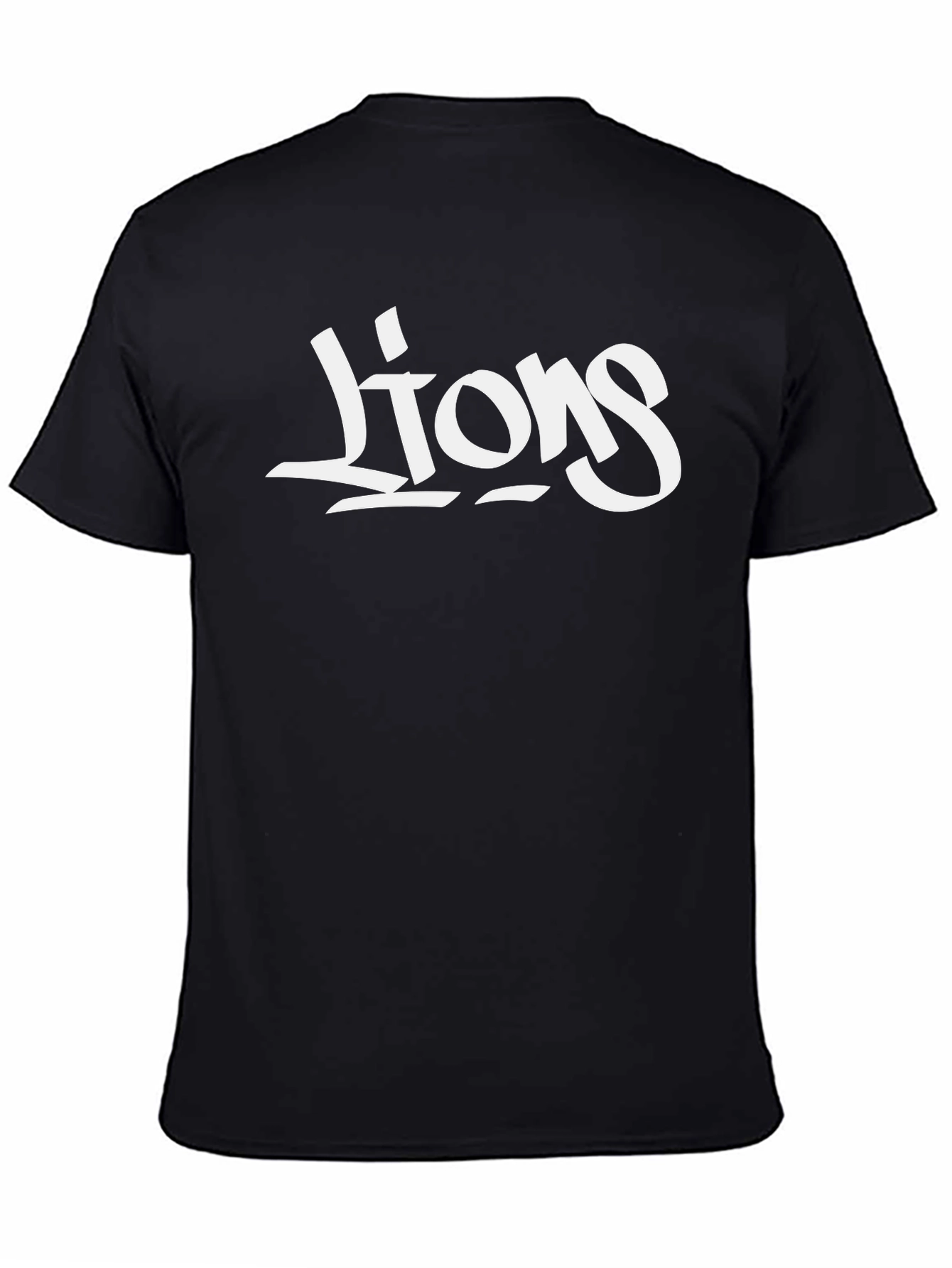 Lions Graphic Black T-Shirt