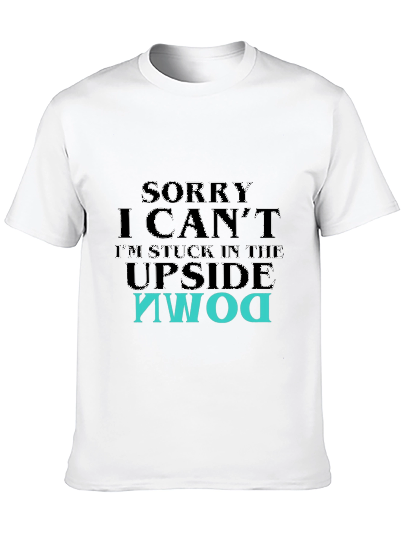 Upside Down Graphic T-Shirt - Black