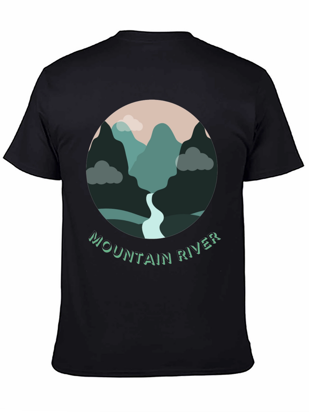 Mountain River Graphic T-Shirt - Nature Inspired Tee