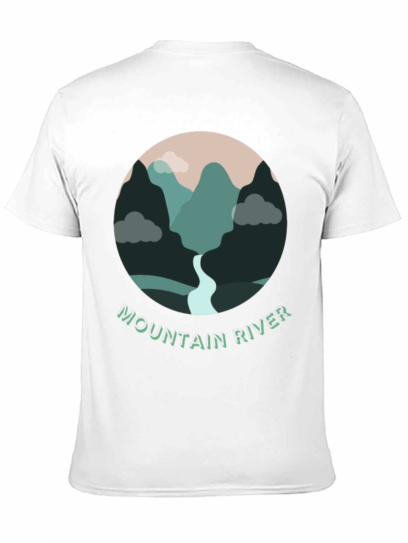 Mountain River Graphic T-Shirt - Nature Inspired Tee