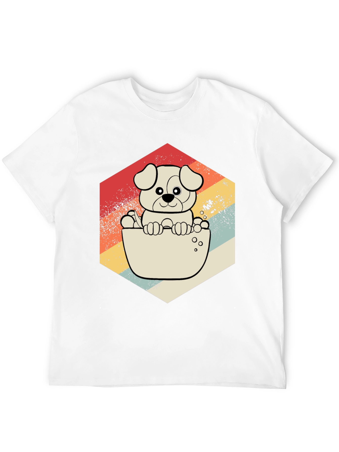 Retro Dog T-Shirt - Cute Puppy Design
