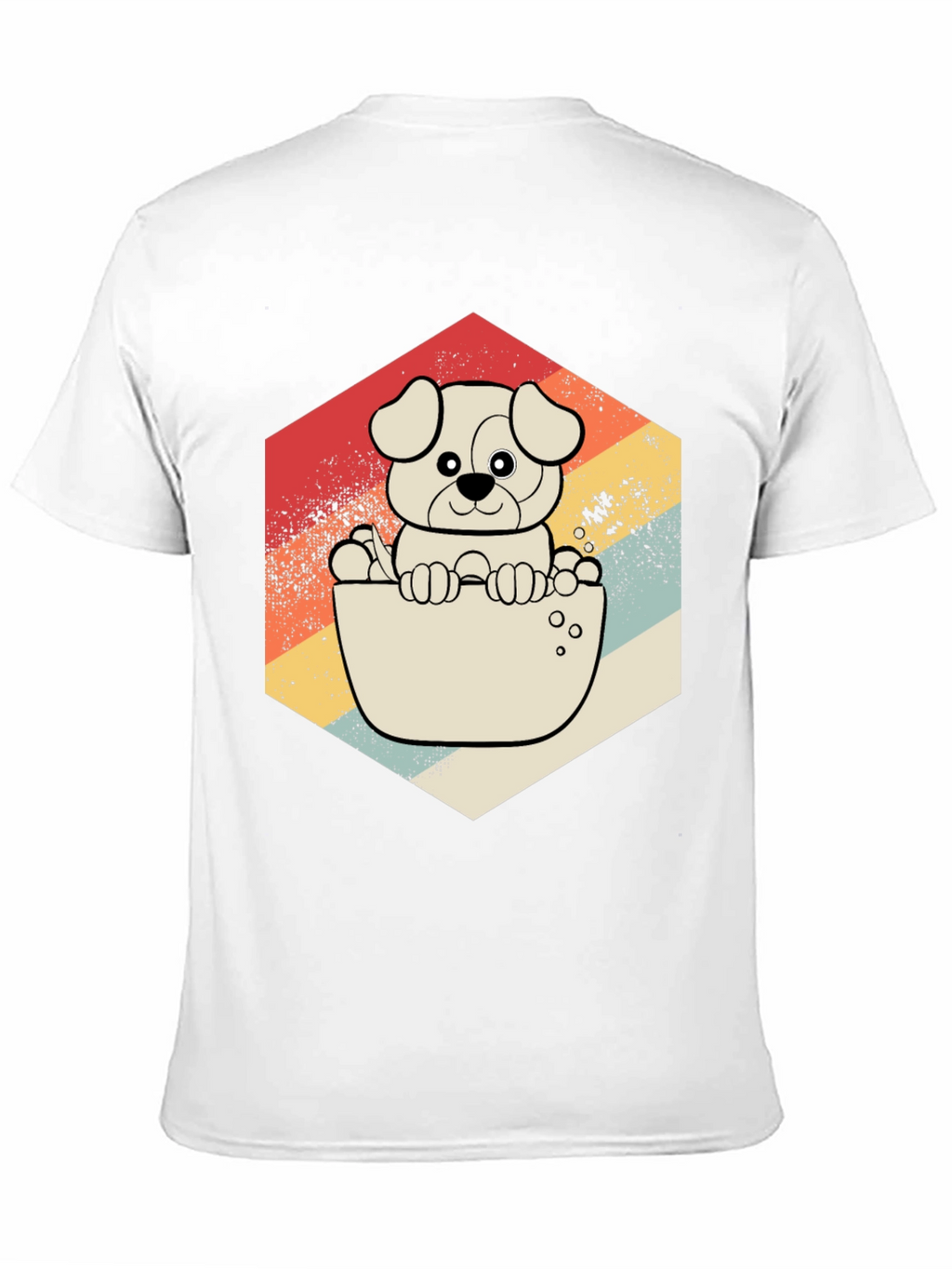 Retro Dog T-Shirt - Cute Puppy Design