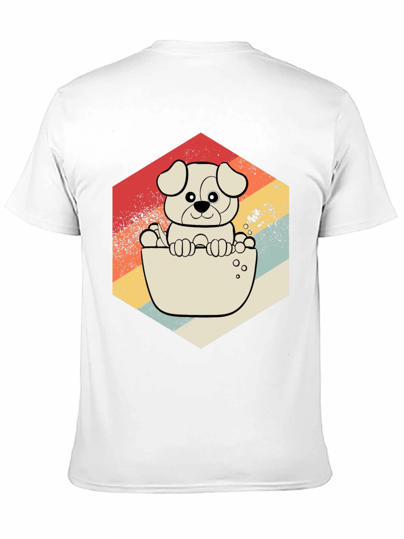 Retro Dog T-Shirt - Cute Puppy Design