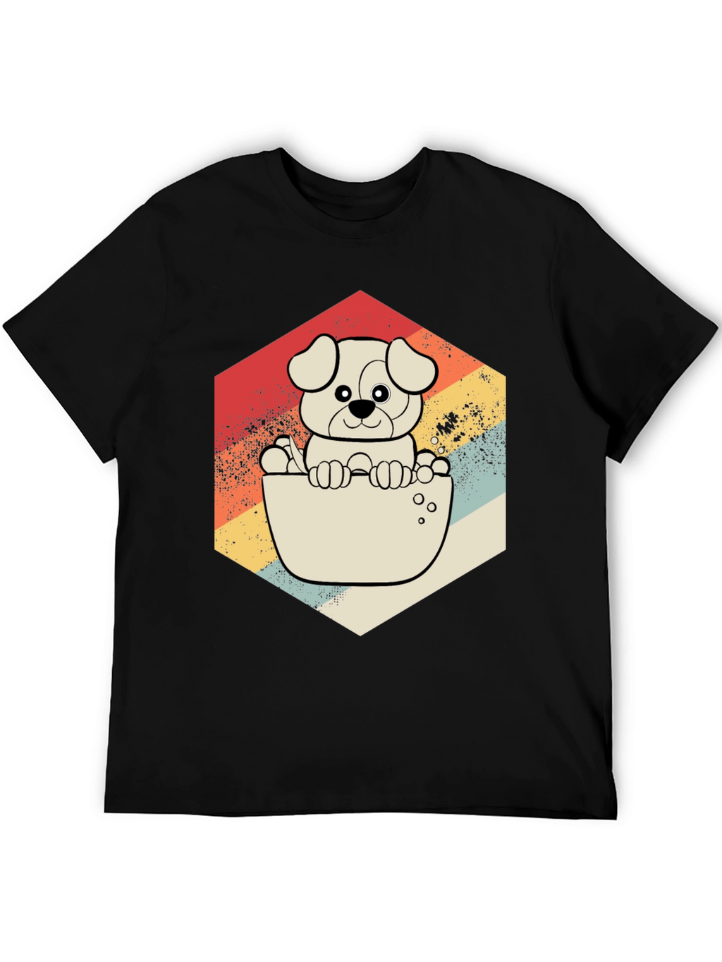 Retro Dog T-Shirt - Cute Puppy Design